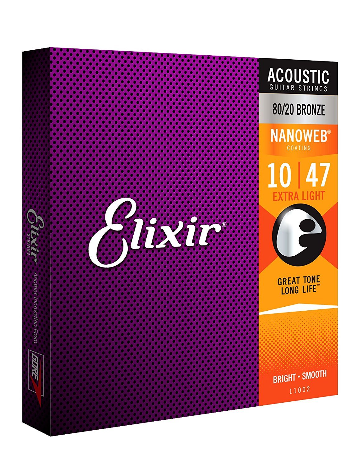 Elixir Nanoweb Extra Light Acoustic Guitar Strings 2-Pack - Best Phosphor Bronze Coated Strings for Warm Tone | Perfect for Beginners & Fingerstyle Players