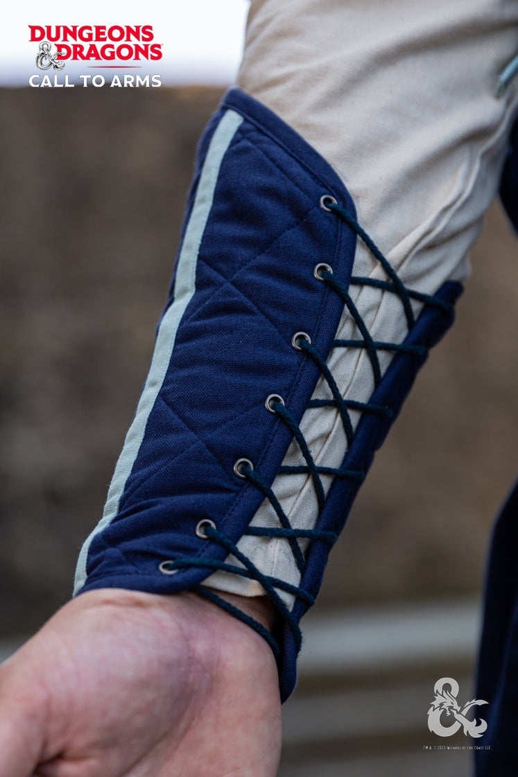 Dungeons & Dragons Cleric Bracers - Blue & Ice Blue Cosplay Armor for D&D RPG LARP Costume Accessories | Perfect for Fantasy Gaming, Cosplay Events & Tabletop Roleplaying