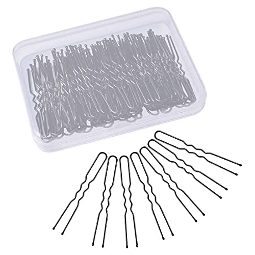 Honbon BOB Pins for Bun - 100pcs Bobby Hairpins & Barrettes | Hair Styling Tools for Women & Girls | Perfect for Updos, Braids, and Everyday Hairstyles