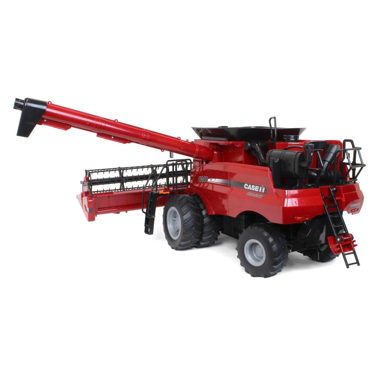 ERTL 1/16 Scale Case IH 8240 Combine Harvester Toy with Detachable Grain Head & Corn Head Set #47391 - Perfect for Farm Toy Collectors, Display, and Agricultural Education