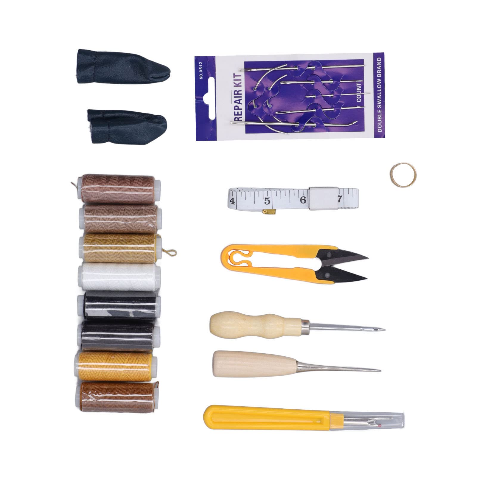 Premium Leather Craft Tools Kit - Stainless Steel Leather Working Tools for DIY, Sewing & Fabric Projects - Perfect for Leather Carving, Stamping & Repair