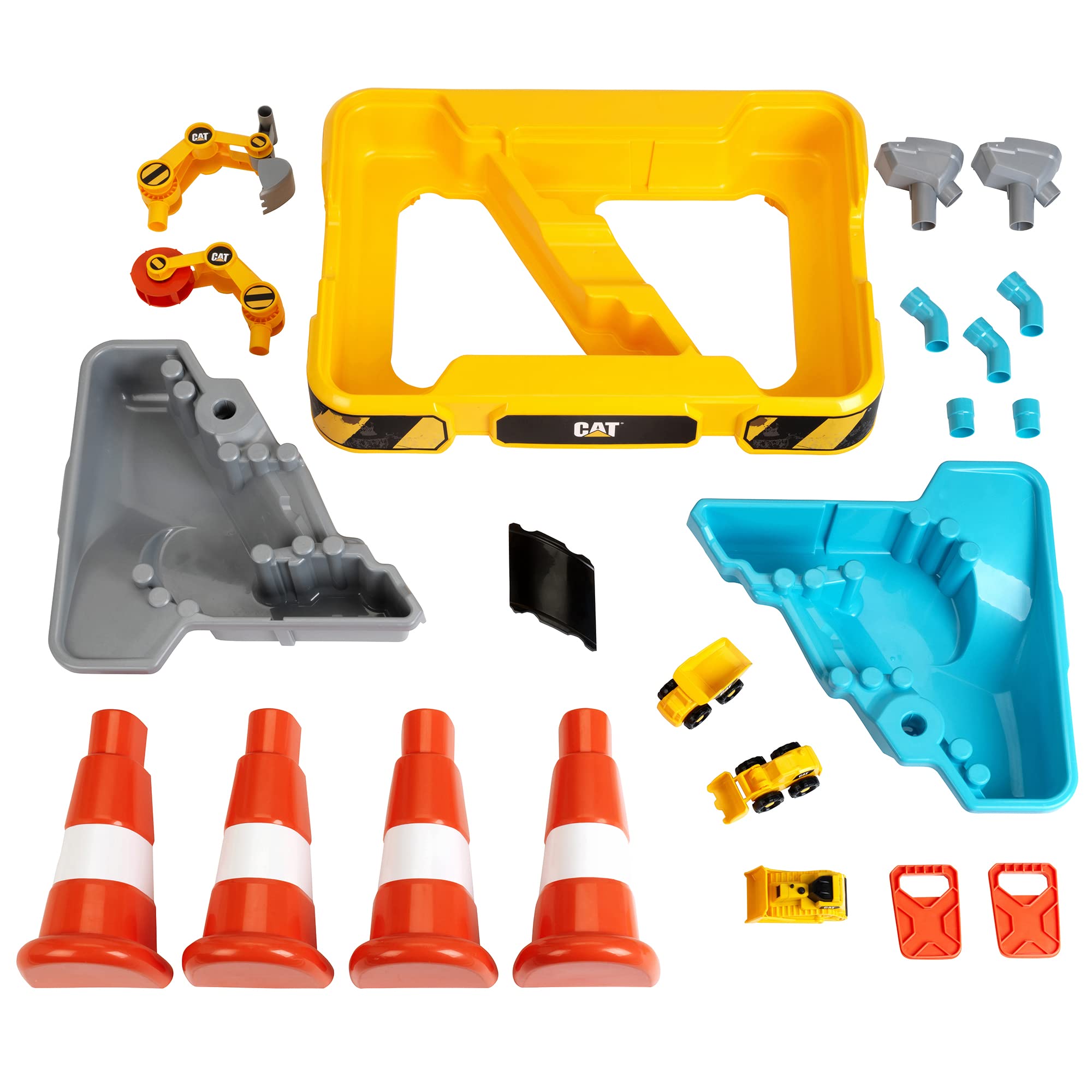Klein CAT Sand and Water Play Table - Kids Construction Toys for Pretend Play - Outdoor & Indoor Activity Table for Toddlers 18 Months+ - Perfect for Backyard, Playroom & Preschool Learning