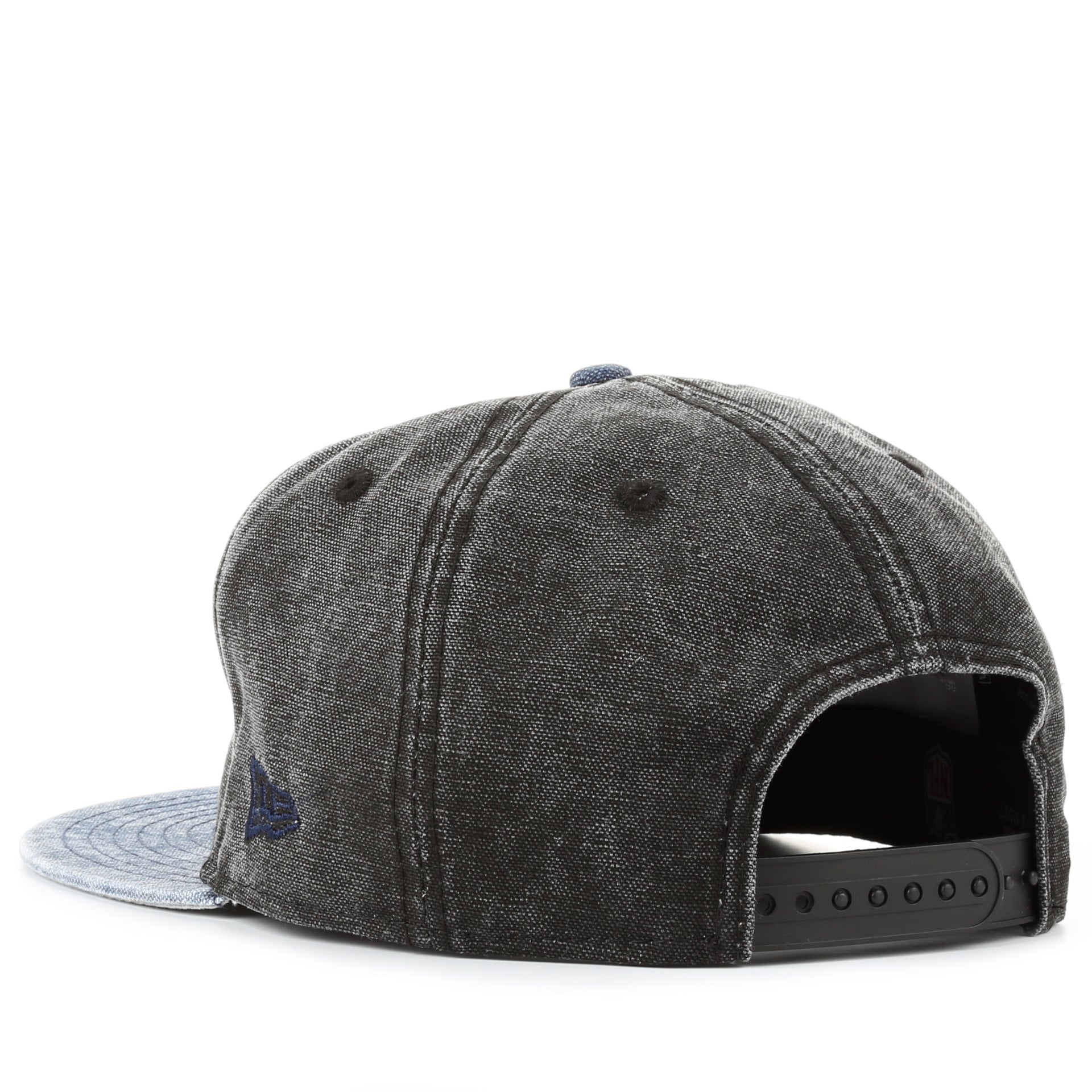 New Era 9Fifty Rugged Canvas Snapback Hat - Dallas Cowboys Official Logo Black Adjustable Baseball Cap for Men & Women - Perfect for Sports Games, Casual Wear & Fan Collections