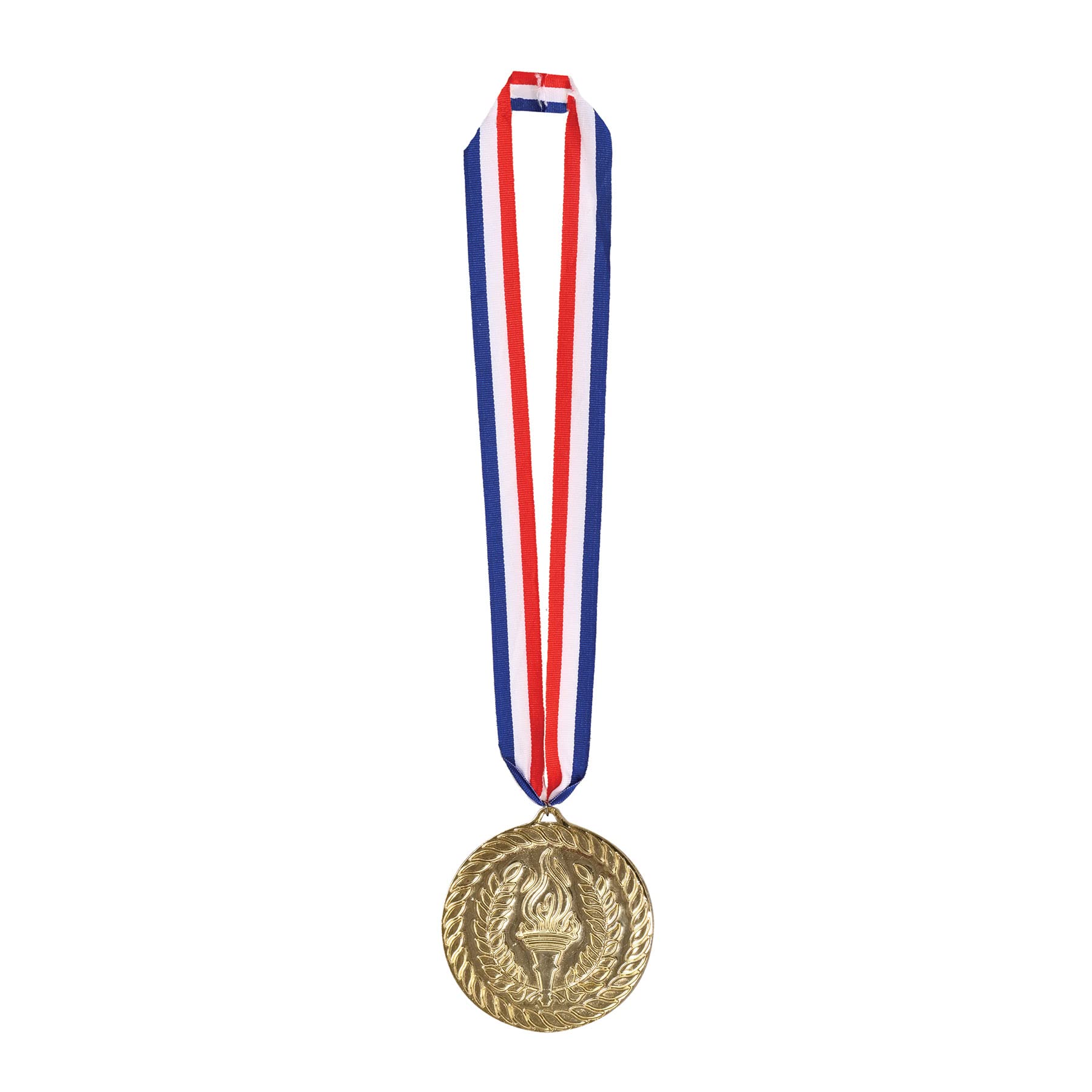 Beistle Gold Medal with Ribbon - Award Medal for Sports, Competitions & Achievements - Perfect for Olympics, School Events & Recognition Ceremonies