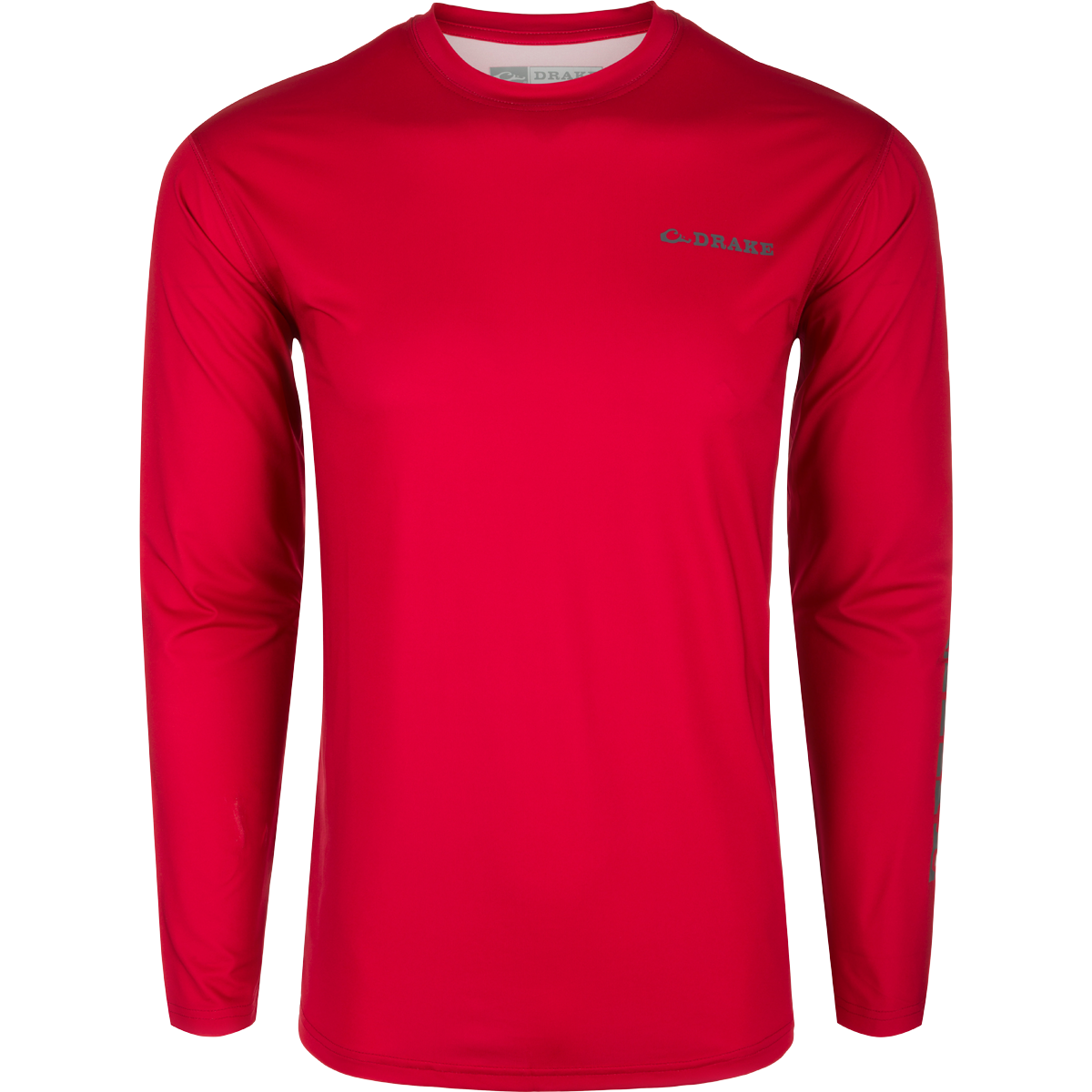 Men's Long Sleeve Performance Crew Neck Shirt - Moisture Wicking Athletic Top for Workout & Running - Solid Color Activewear for Gym, Hiking & Outdoor Sports