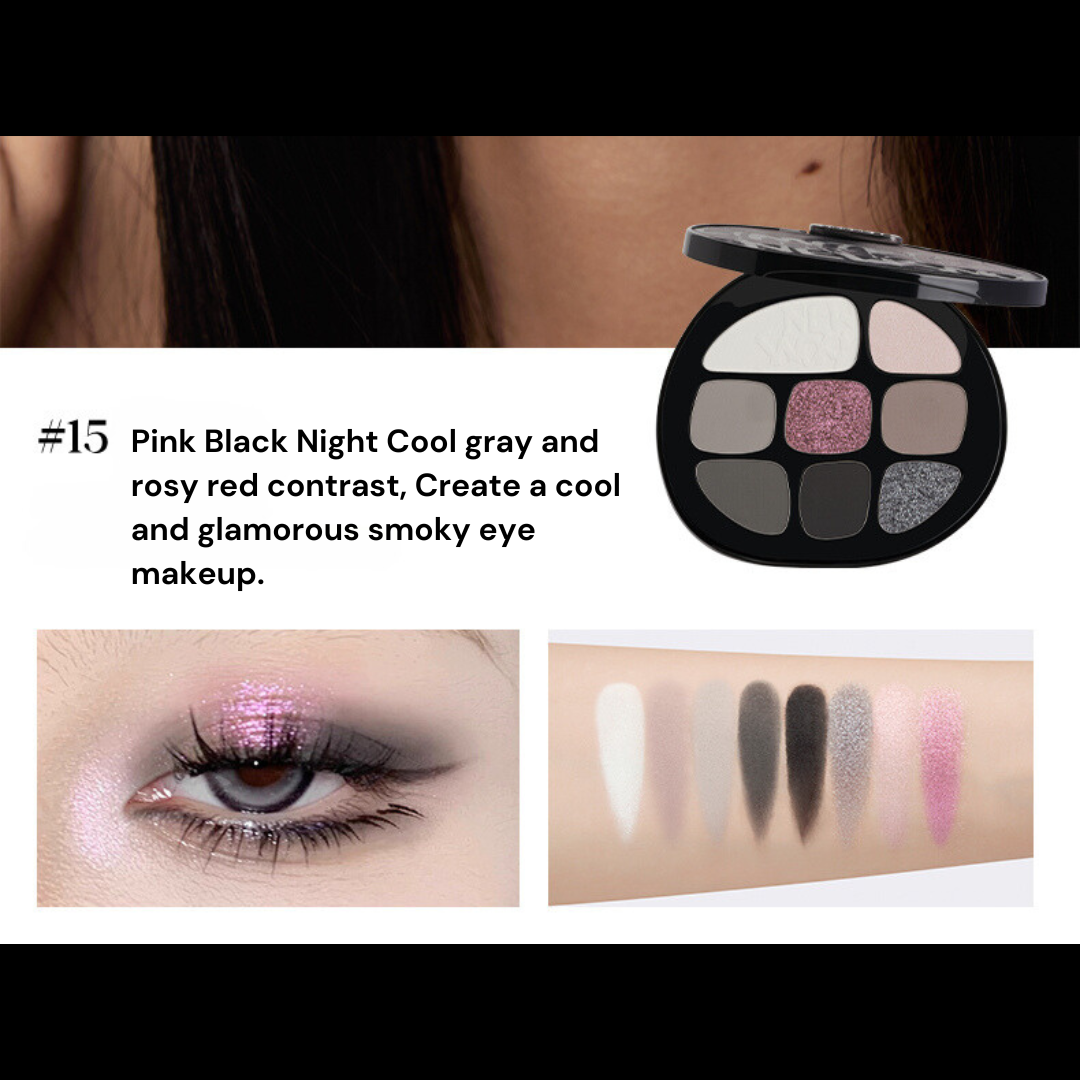 Joocyee Enzyme Smoke & Amber Eyeshadow Palette - 12 Highly Pigmented Matte & Shimmer Shades for Stunning Eye Makeup | Perfect for Day to Night Looks, Parties & Special Occasions