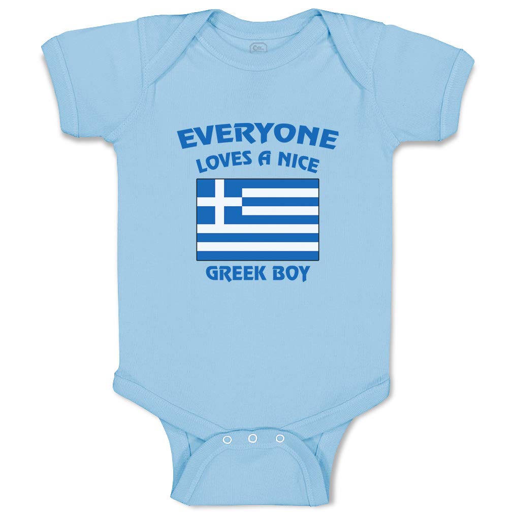 Greek Baby Bodysuit - Cute Greece Themed One-Piece Outfit for Boys & Girls | Perfect for Holidays, Family Photos & Cultural Celebrations