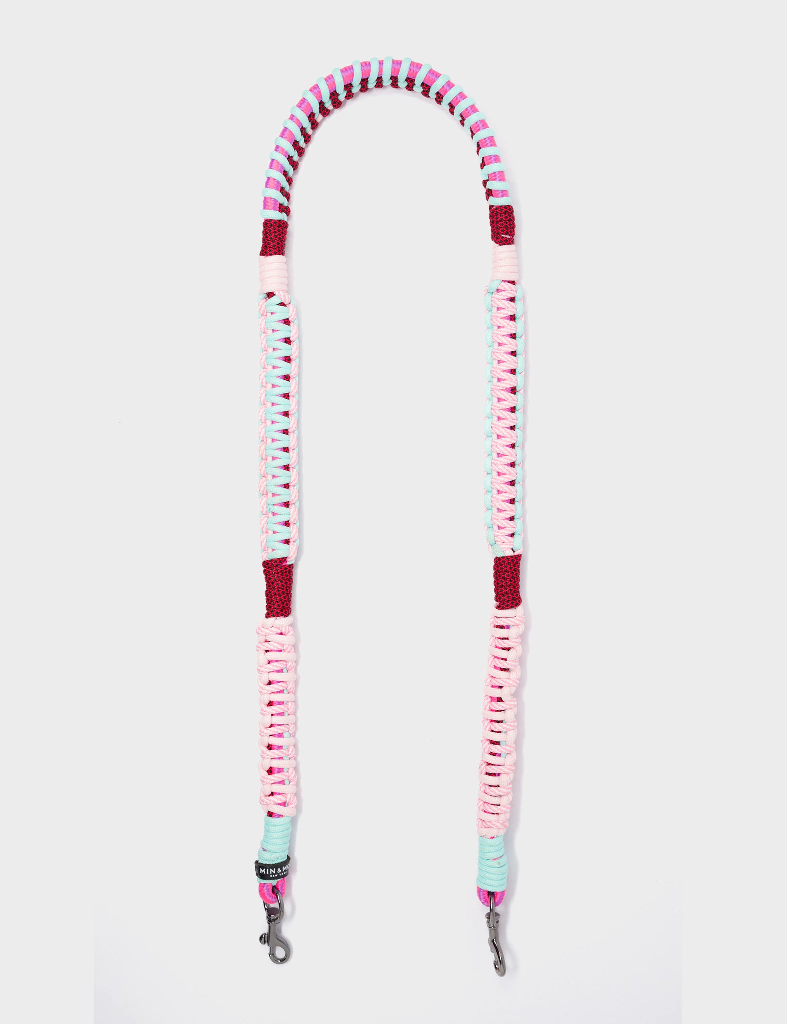 Detachable Shoulder Strap - Fuchsia, Pink & Blue Handwoven Paracord for Hiking, Camping & Outdoor Adventures | Adjustable & Durable