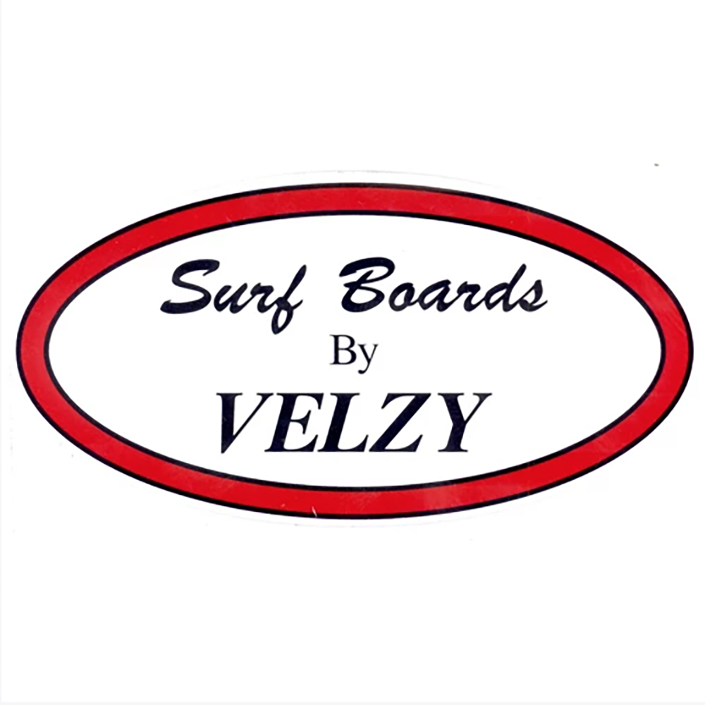 Velzy Surfboards Classic Sticker - Premium Vinyl Decal for Surfboards, Skateboards, Laptops & Water Bottles - Durable, Waterproof Stickers for Surfers & Beach Lovers
