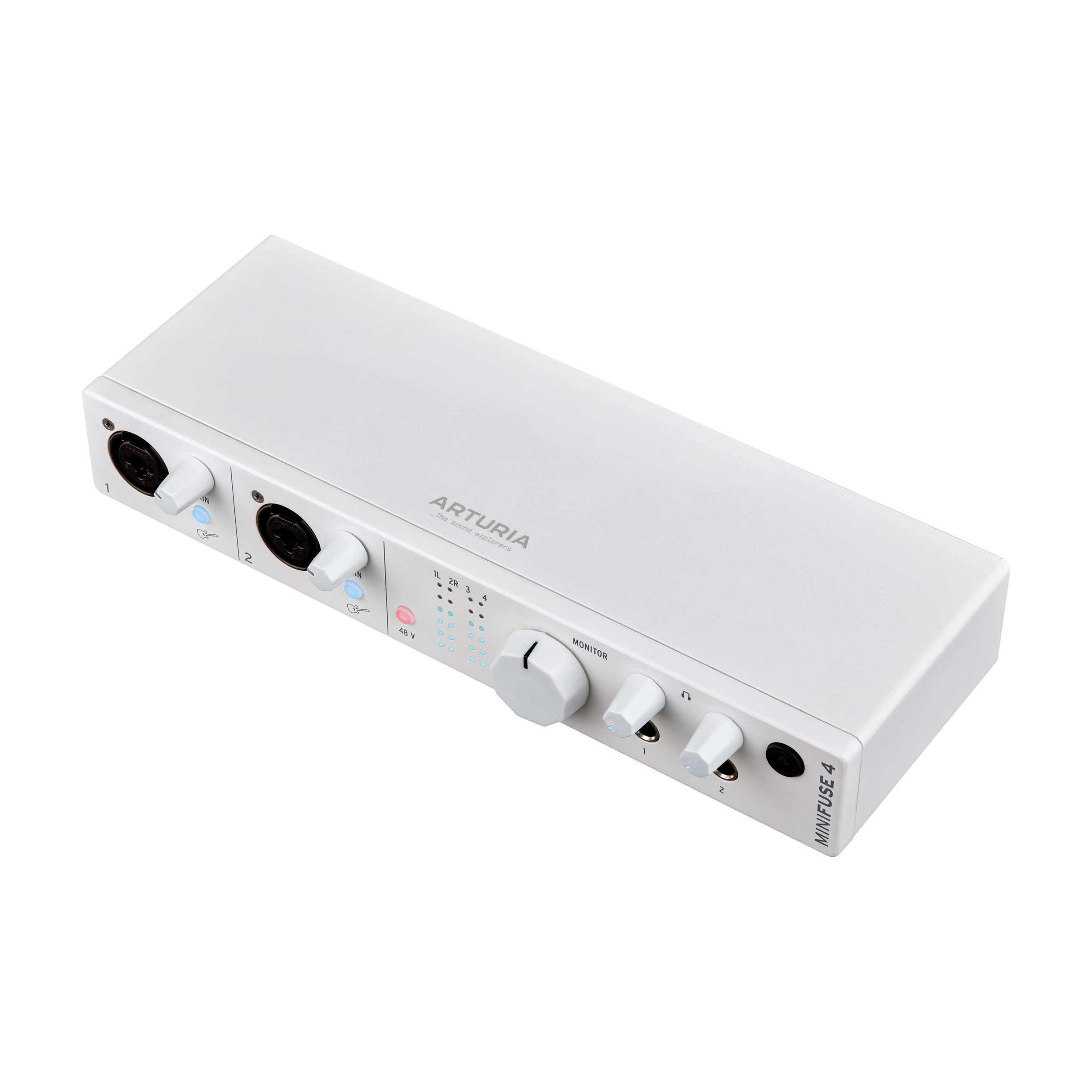 Arturia MiniFuse 4 USB-C Audio Interface - Professional 4-Channel Recording Studio Equipment for Music Production, Podcasting & Home Studio (White) | Perfect for Musicians, Producers & Content Creators