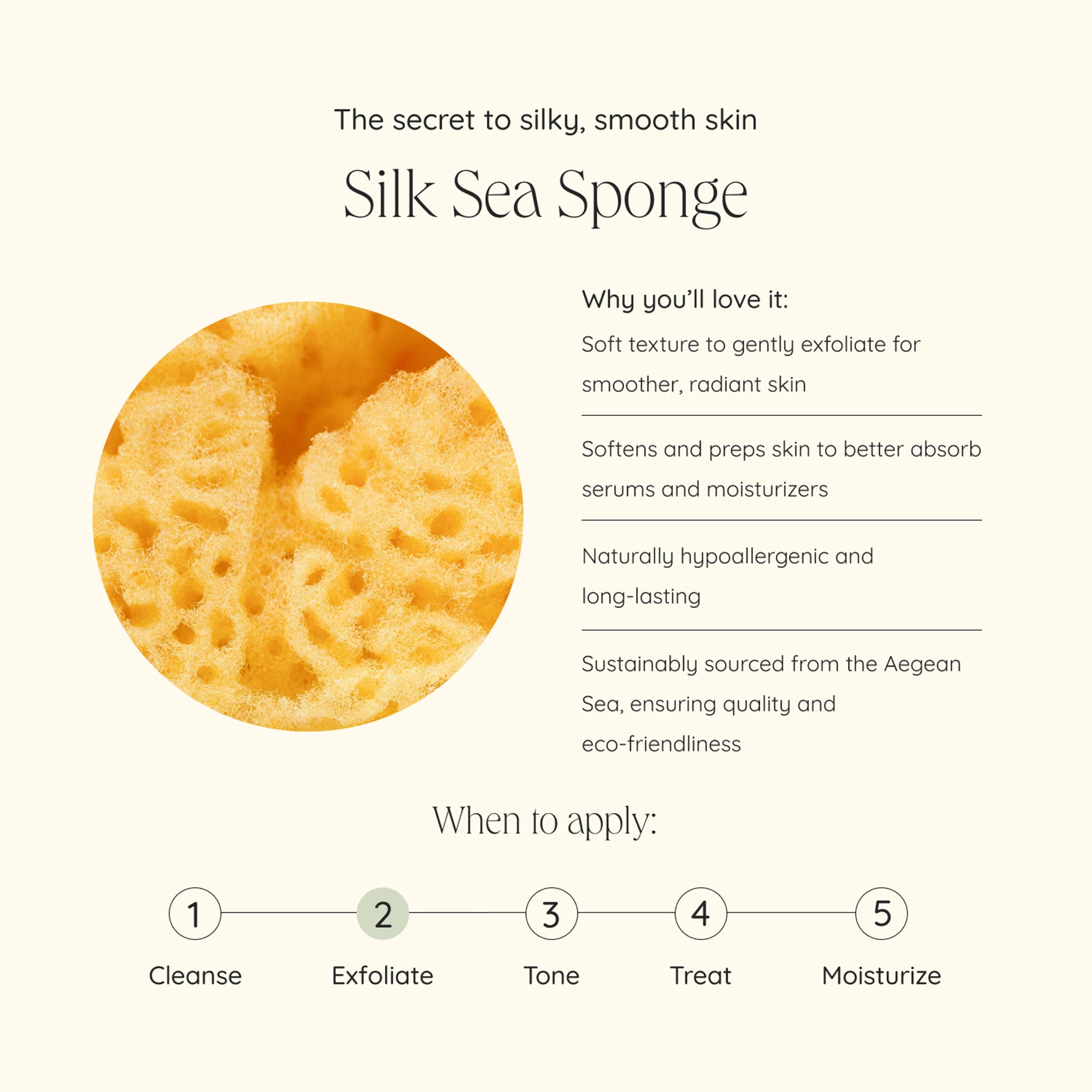 Natural Silk Sea Sponge for Face & Body - Premium Organic Skincare & Bath Accessories - Gentle Exfoliation for Sensitive Skin | Perfect for Daily Cleansing, Makeup Removal & Spa Treatments