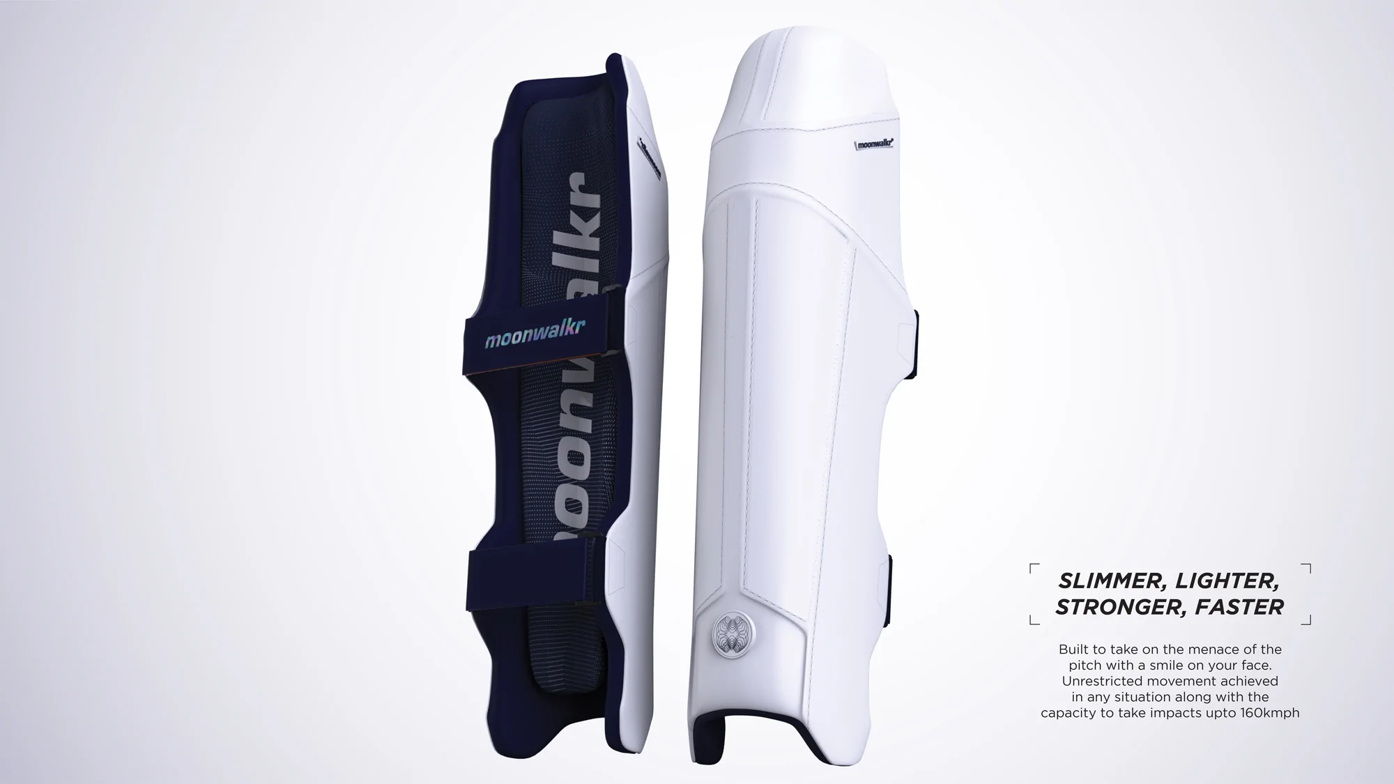 MoonWalkr 2.0 Junior Cricket Batting Pads - Youth Protective Leg Guards for Cricket Practice & Matches - Perfect for Young Players Training & Games