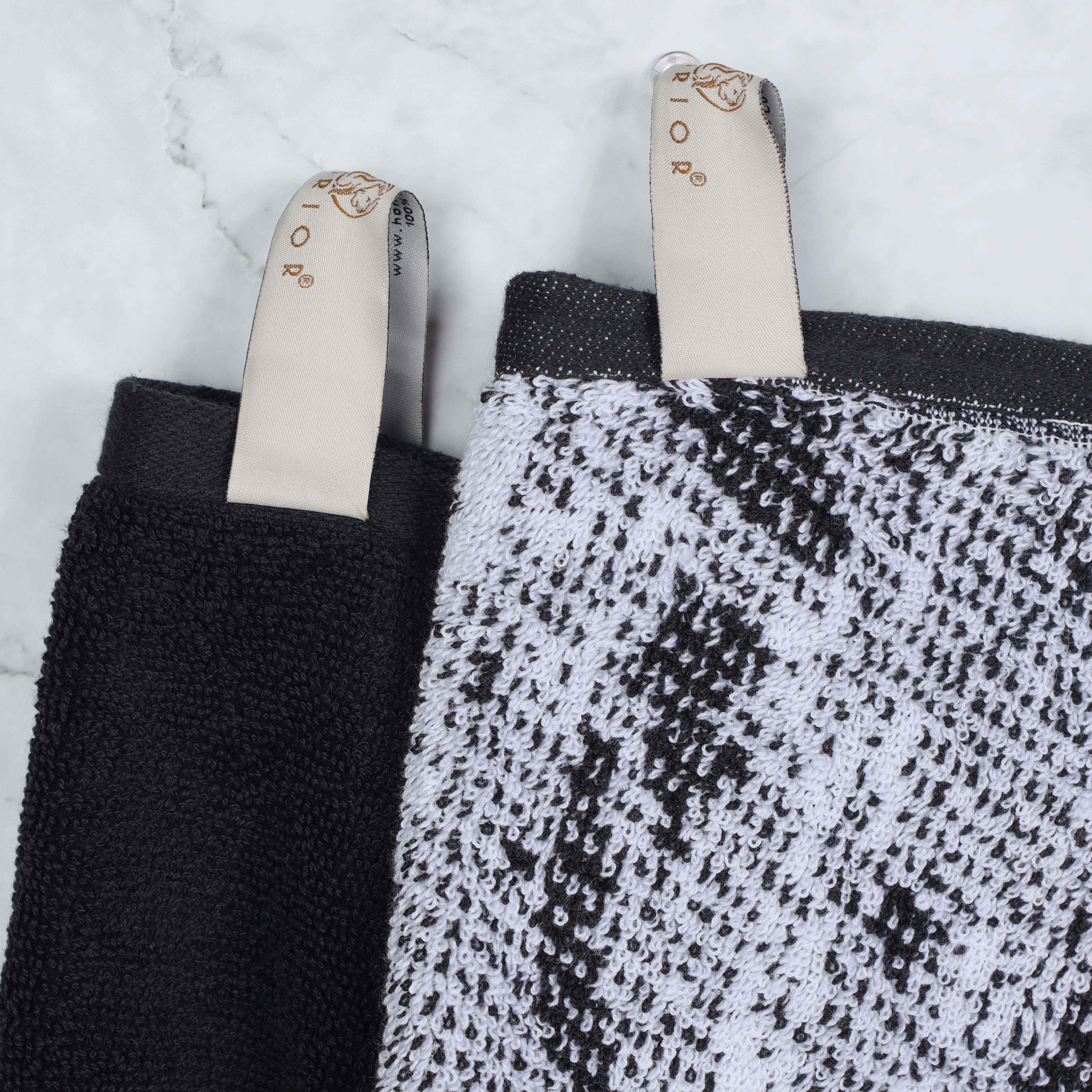 Premium 4-Piece Cotton Bath Towel Set - Soft & Absorbent Solid & Marble Design - Perfect for Spa, Bathroom & Luxury Home Decor