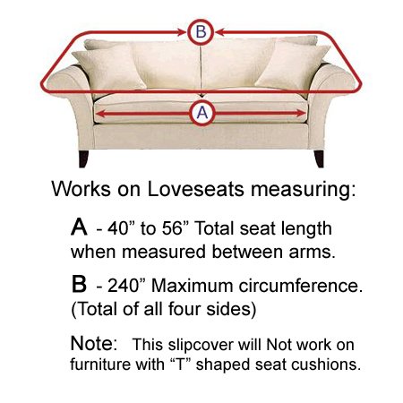 Stretch Suede Merlot Loveseat Slipcover - Soft & Durable Furniture Protector for Sofa, Couch | Perfect for Living Room, Home Decor & Pet-Friendly Households