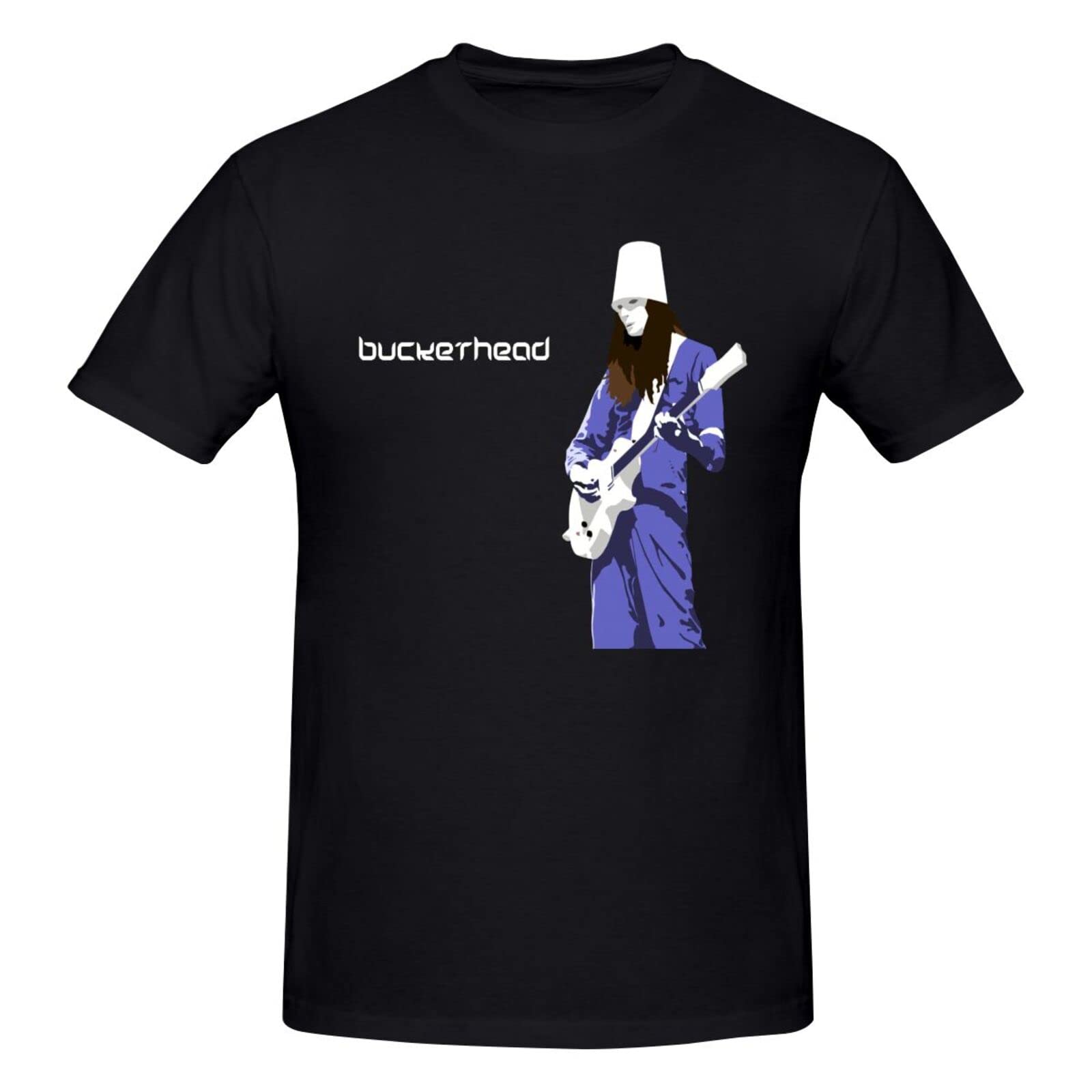 Buckethead Men's Short Sleeve Graphic T-Shirt - Cotton Black Tee for Casual Wear & Outdoor Activities | Streetwear Fashion, Summer Outfits, Concert Style