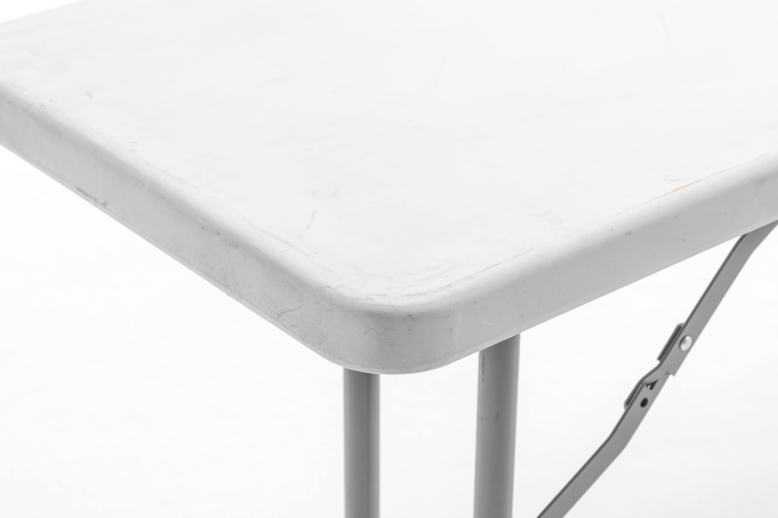 BTEXPERT 6-Foot White Granite Plastic Folding Table - 72