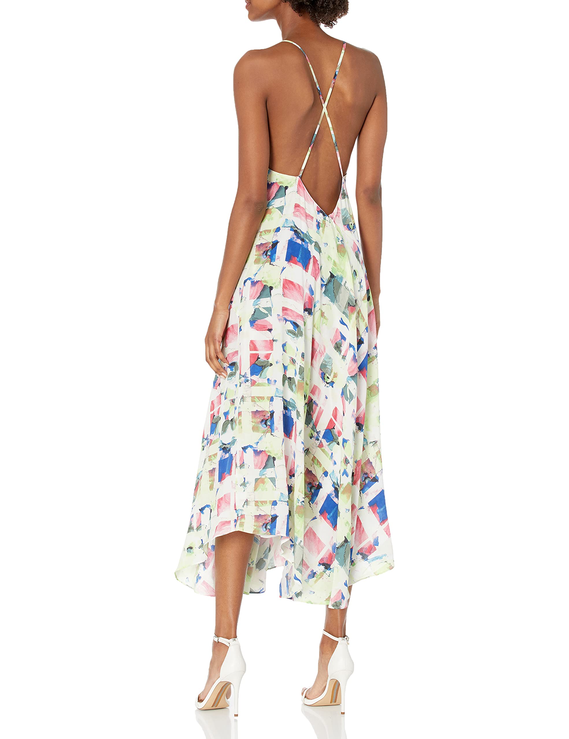 Joie Women's Cinthia Dress - Flowy Summer Midi Dress with Floral Print, V-Neck & Ruffle Sleeves | Perfect for Beach Vacations, Date Nights & Brunch Outings