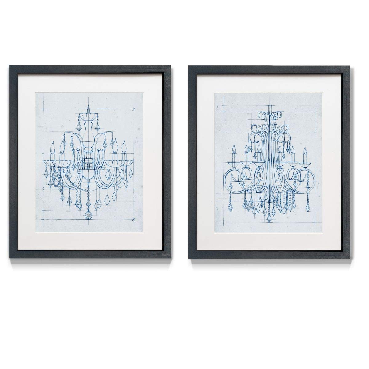 Framed 2 Piece Nautical Wall Art Set - Ocean & Boat Themed Rustic Abstract Ship Paintings (16x20 Inches) Ready to Hang - Perfect for Coastal, Beach House, Bar or Travel Themed Decor