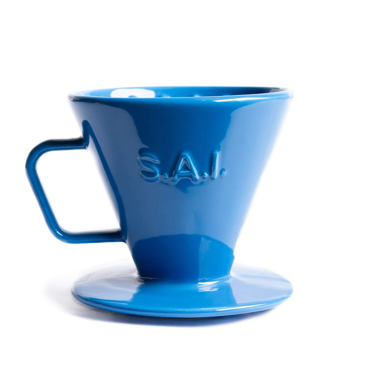 Saint Anthony Industries C70 Ceramic Pour Over Coffee Dripper - Premium Handcrafted Coffee Brewer for Specialty Coffee (Blue) | Perfect for Home Brewing, Office Use & Gift Giving