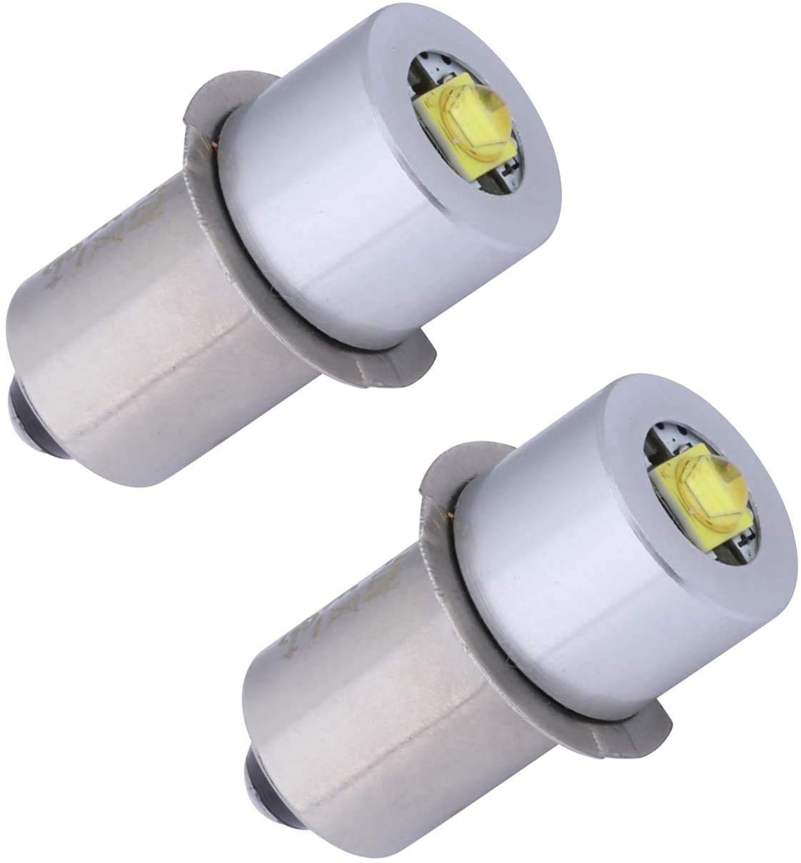 4-12V LED Conversion Kit for Maglite Flashlight - 2 Pack Replacement Bulbs for 3/4/5/6 C/D Cell Flashlights - Upgrade Your Torch for Camping, Hiking & Emergency Use