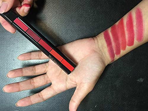Girls Ultra Smooth Beauty Creamy Matte 5-in-1 Fantastic Lipstick - The Reds (7.5g) | Long Lasting Moisturizing Lip Color for Daily Wear, Parties & Special Occasions