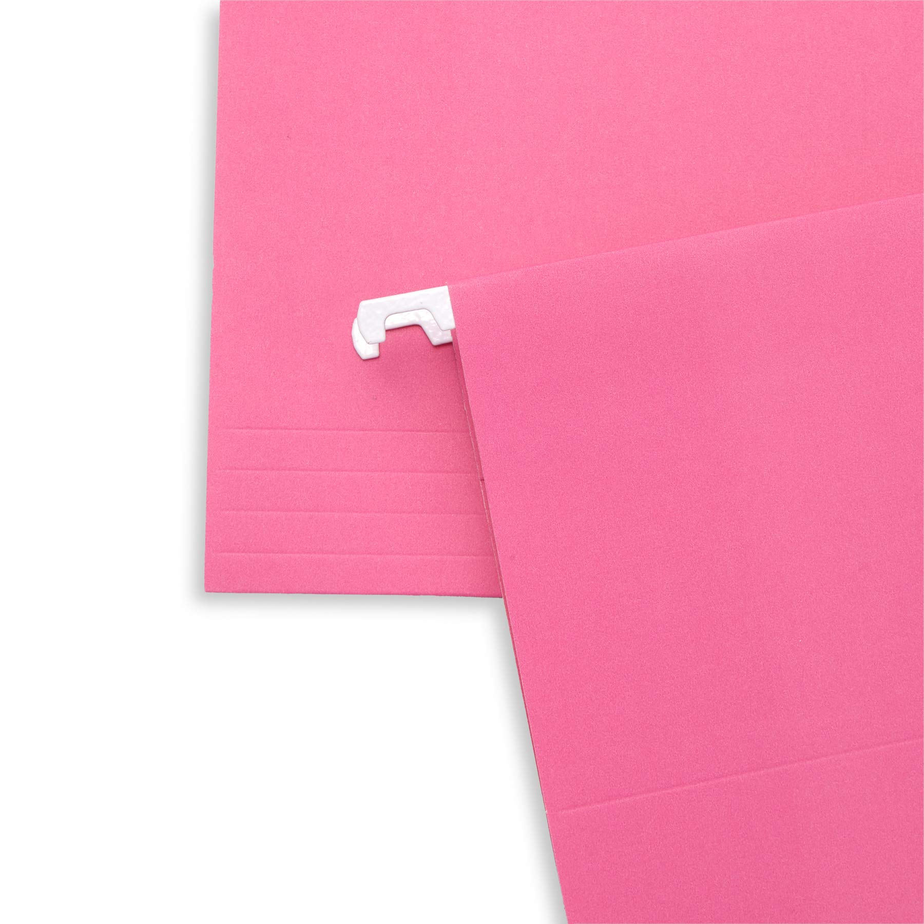 Blue Summit Supplies 25 Pink Hanging File Folders Letter Size - Reinforced Office File Folders for Home & Office Organization | Color-Coded Filing System for Documents, Bills & Records