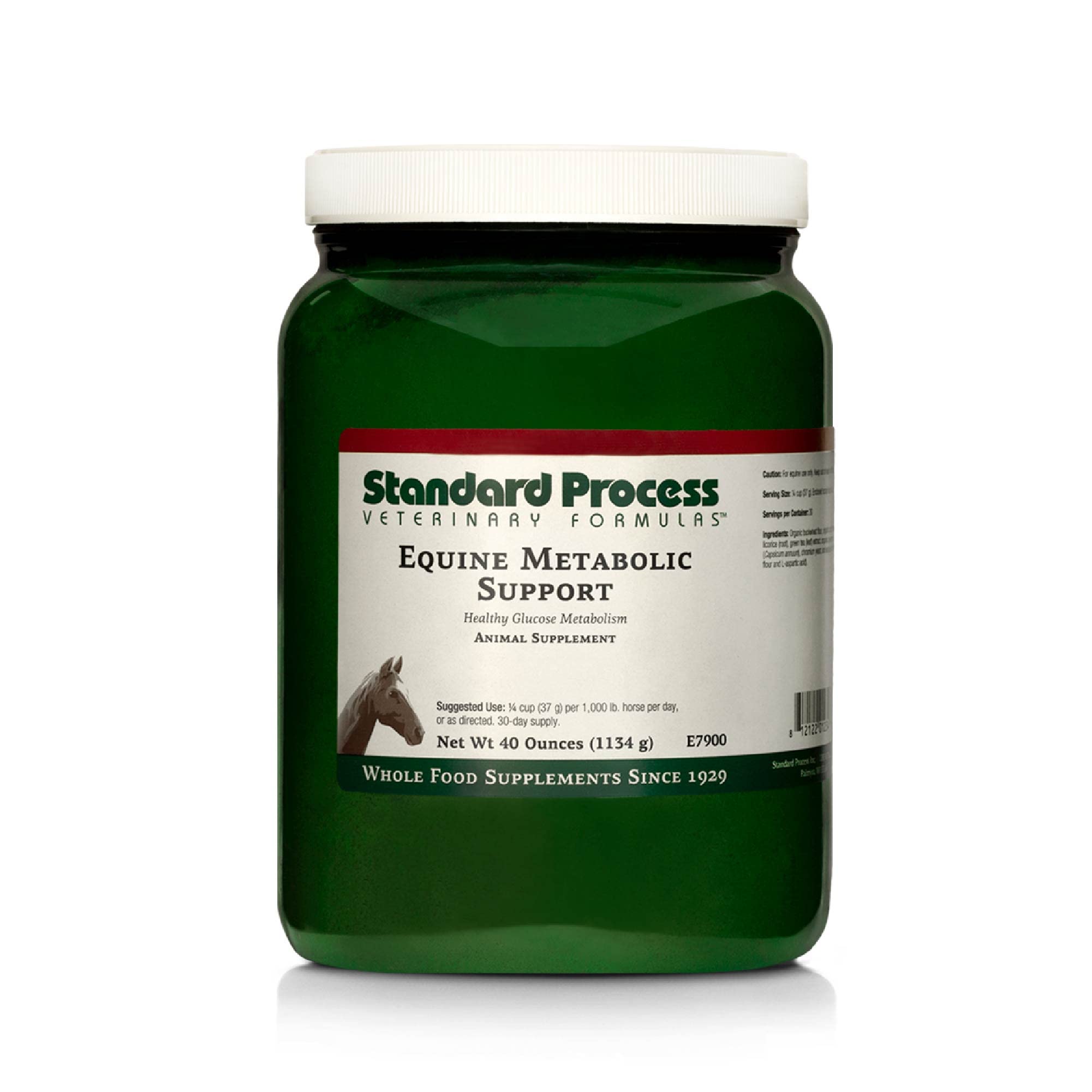 Standard Process Equine Metabolic Support Powder - Whole Food Horse Supplement with Green Tea Extract & Cayenne Pepper - 1134g for Healthy Digestion & Energy - Ideal for Performance Horses & Senior Equines