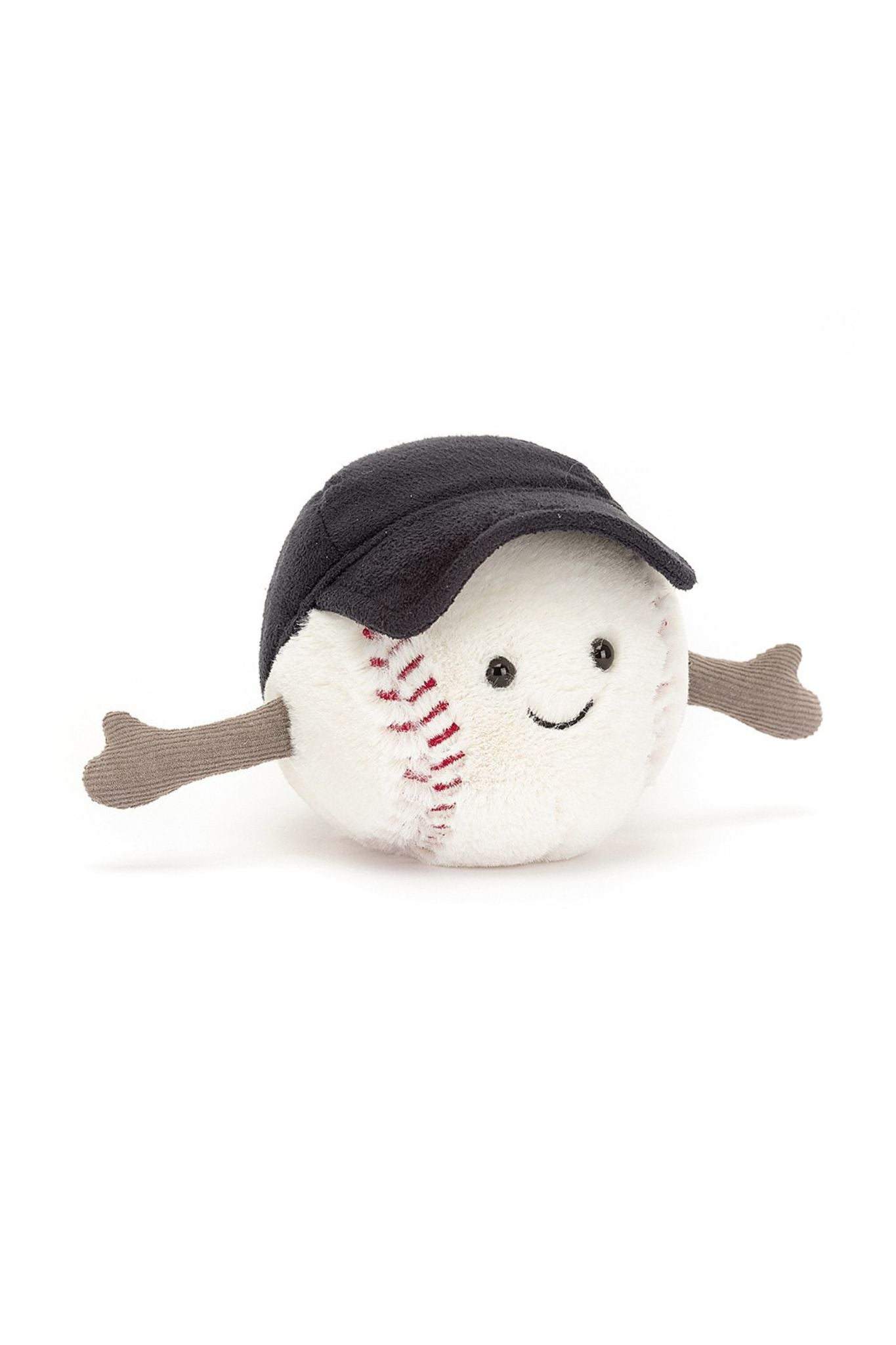 Jellycat Amuseable Sports Baseball Plush Toy - Soft & Cuddly Stuffed Animal for Kids, Fans & Collectors - Perfect for Gifts, Bedroom Decor & Sports Themed Parties