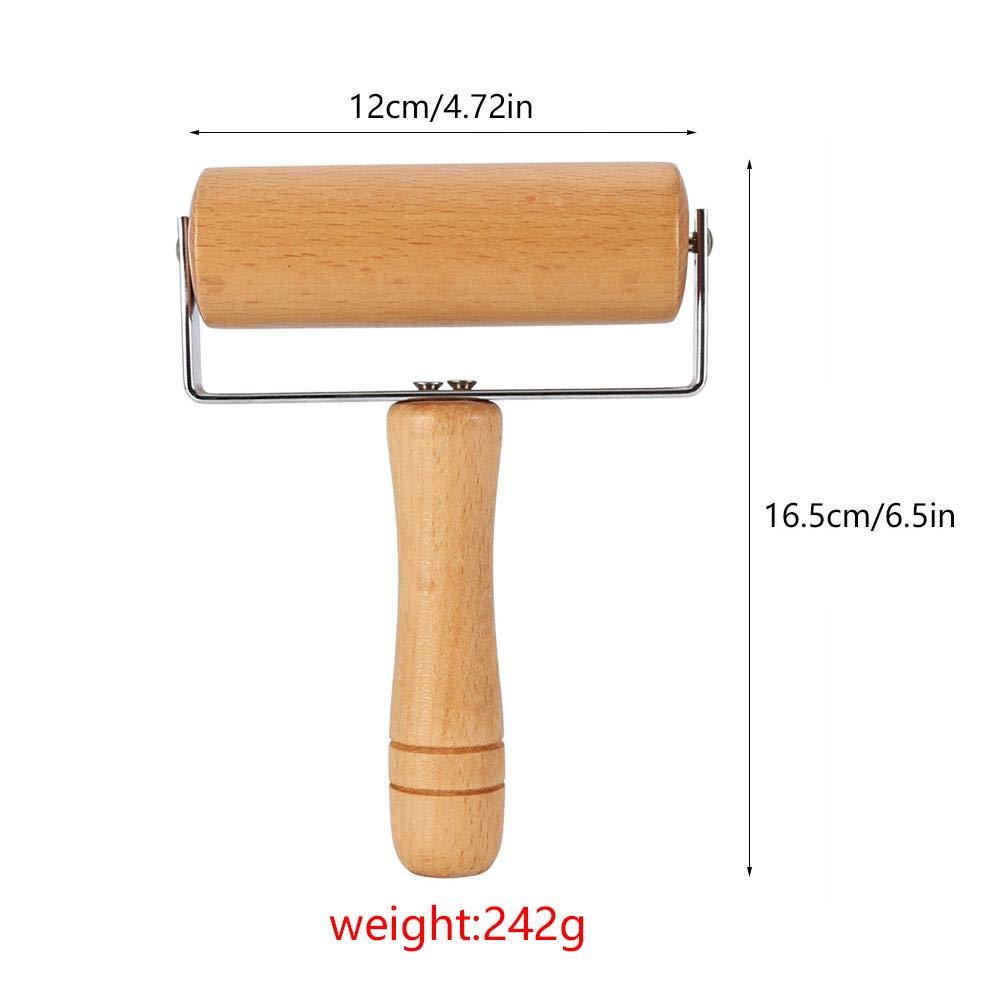 T-Shaped Pastry Roller - Wooden Multifunctional Dough Rolling Pin for Fondant, Cookies, Pizza, Pasta & Chapati | Perfect for Baking, Cake Decorating & Kitchen Use