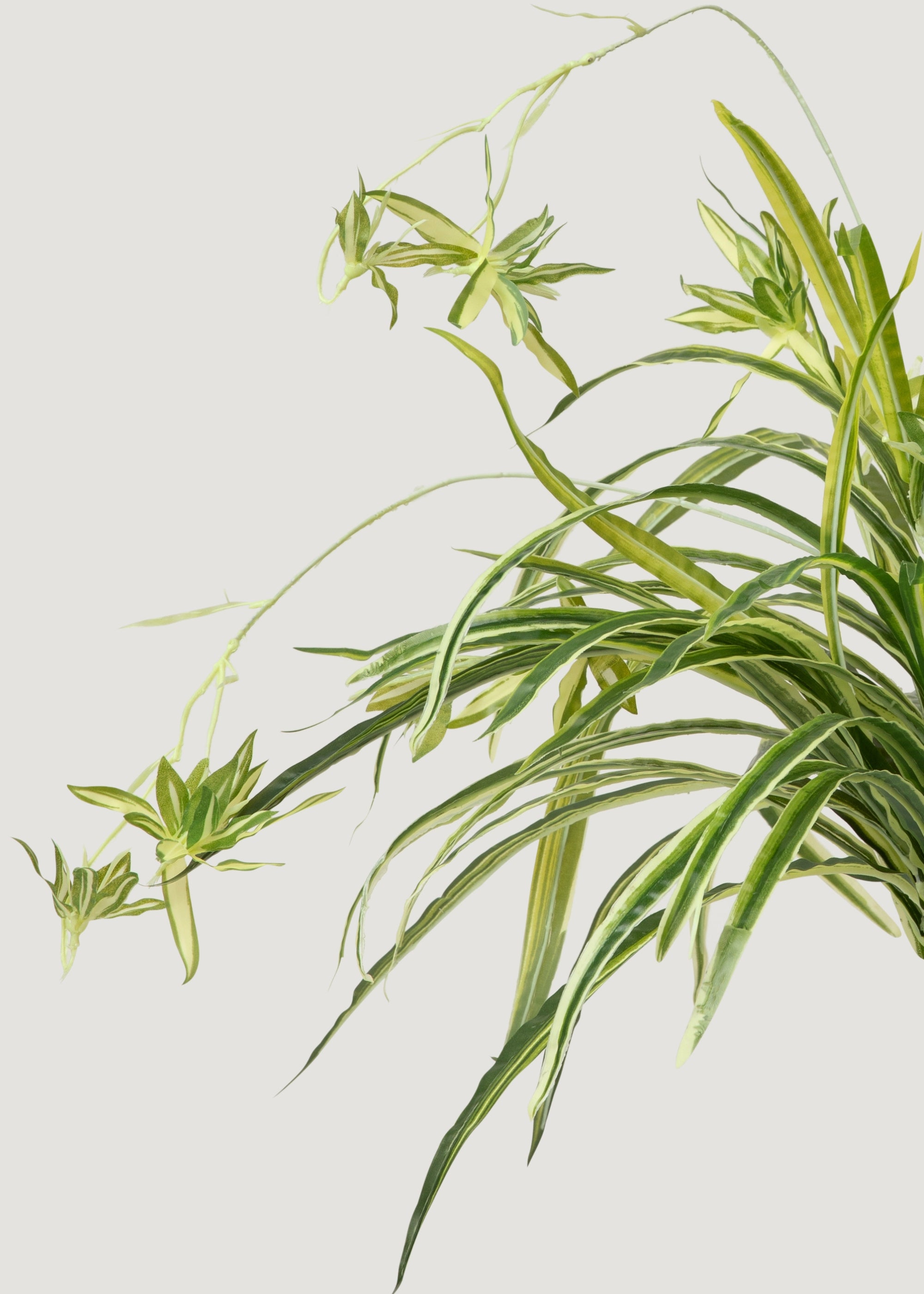 32 Inch Realistic Fake Spider Plant - Artificial Greenery for Home Decor, Office, and Indoor Spaces - Low Maintenance Hanging or Tabletop Plant