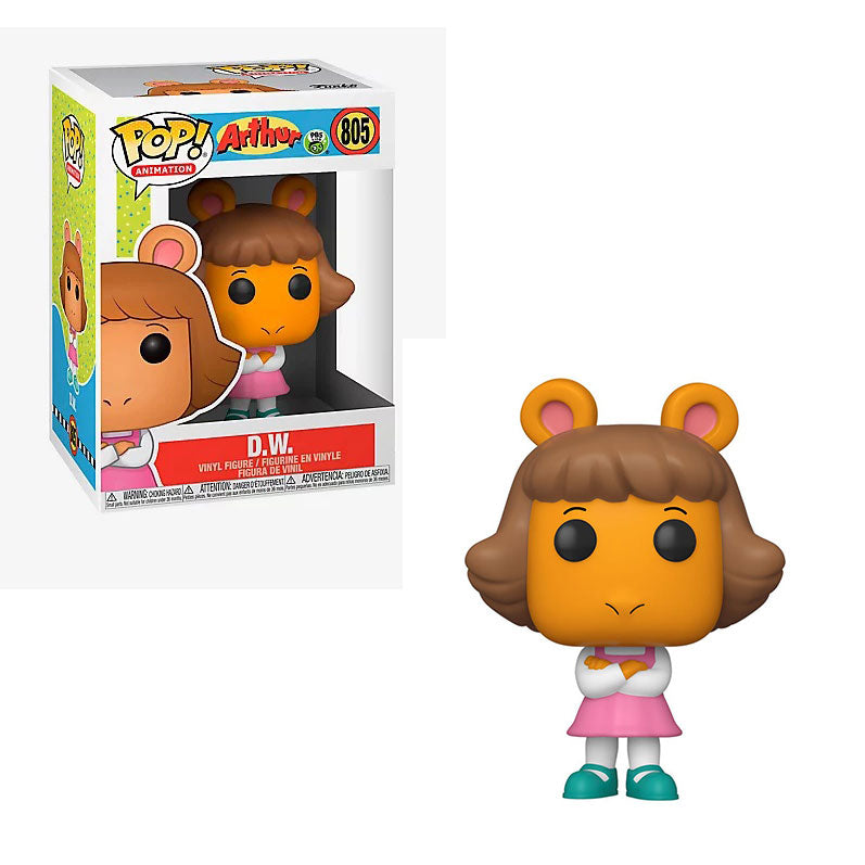 Arthur The Aardvark Pop! Vinyl Figure D.W. [805] - Funko Pop Collectible - Perfect for Kids' Rooms, Office Decor & TV Show Fans