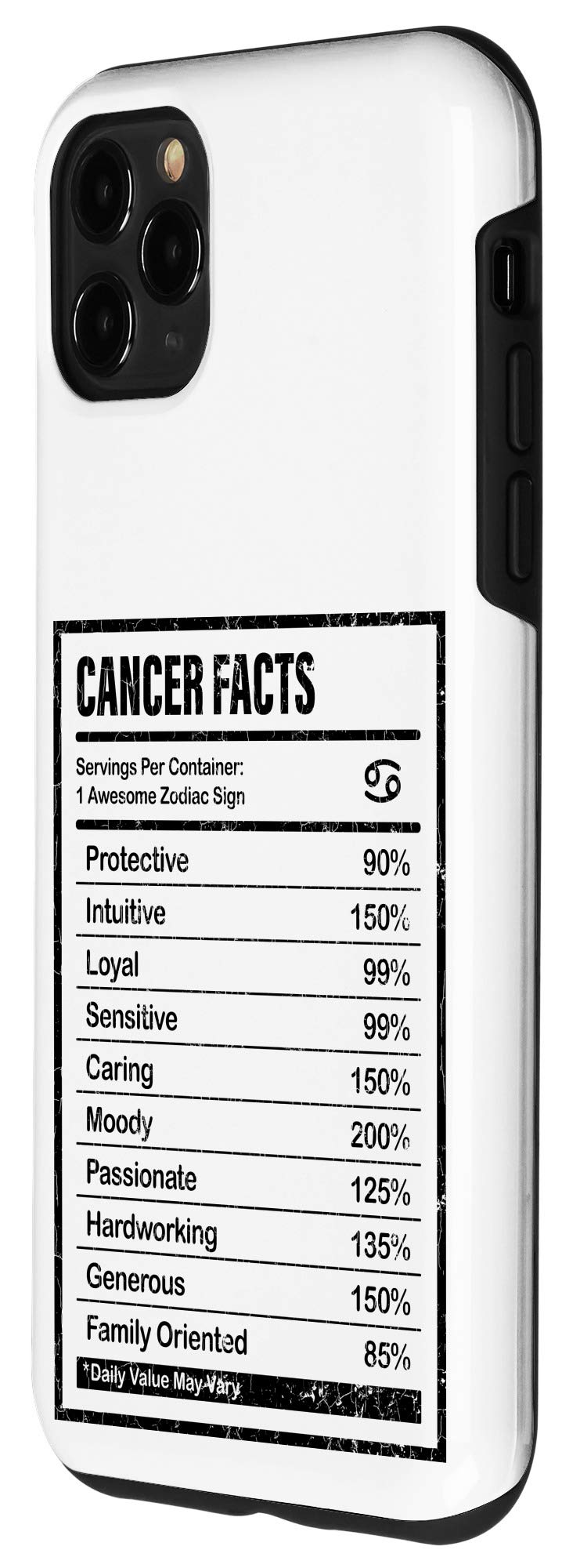 iPhone 11 Pro Max Case - Funny Cancer Zodiac Sign Gift for Men & Women - Perfect for Daily Use, Office & Birthday Presents