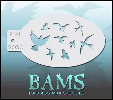 BAM2030 Bad Ass Mini Stencil Kit - Premium Reusable DIY Craft Stencils for Painting, Wood Burning & Home Decor | Perfect for DIY Projects, Scrapbooking & Wall Art