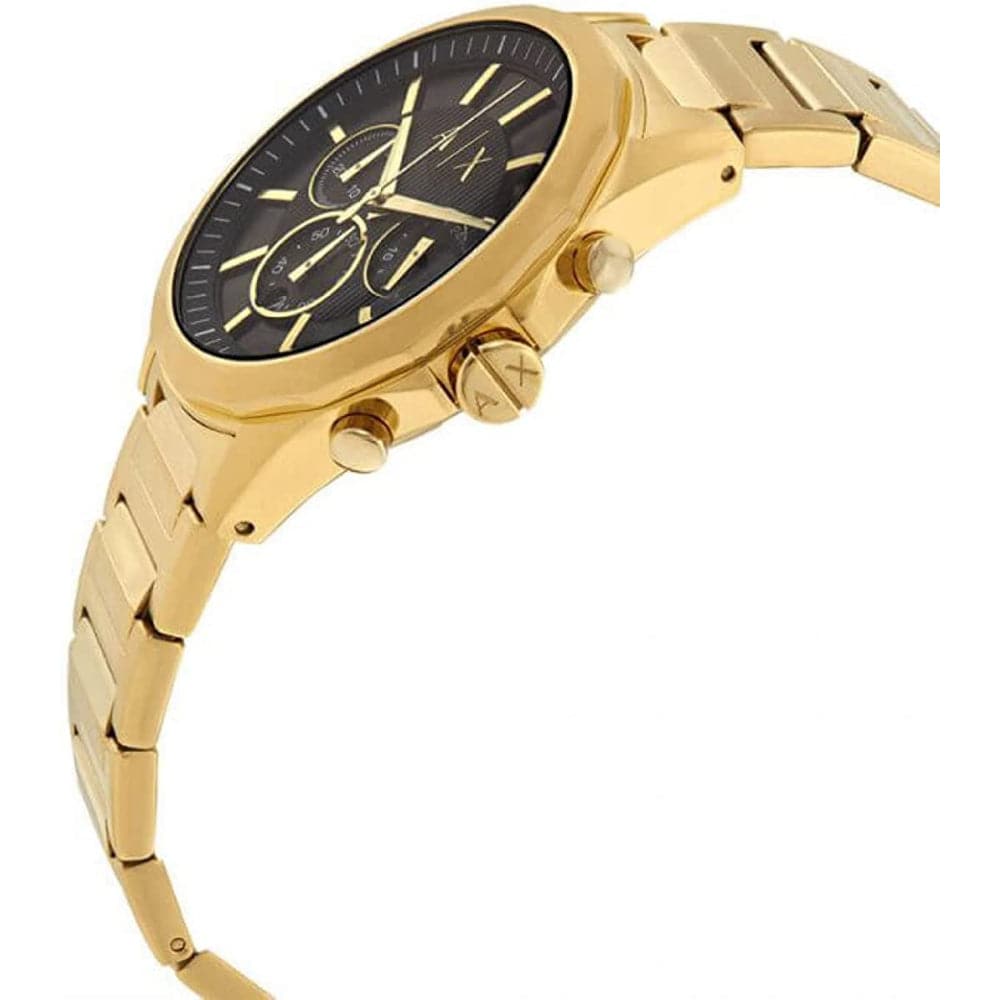ARMANI EXCHANGE Men's Chronograph Watch AX2611 - Gold Stainless Steel Luxury Watch for Business, Formal & Casual Wear