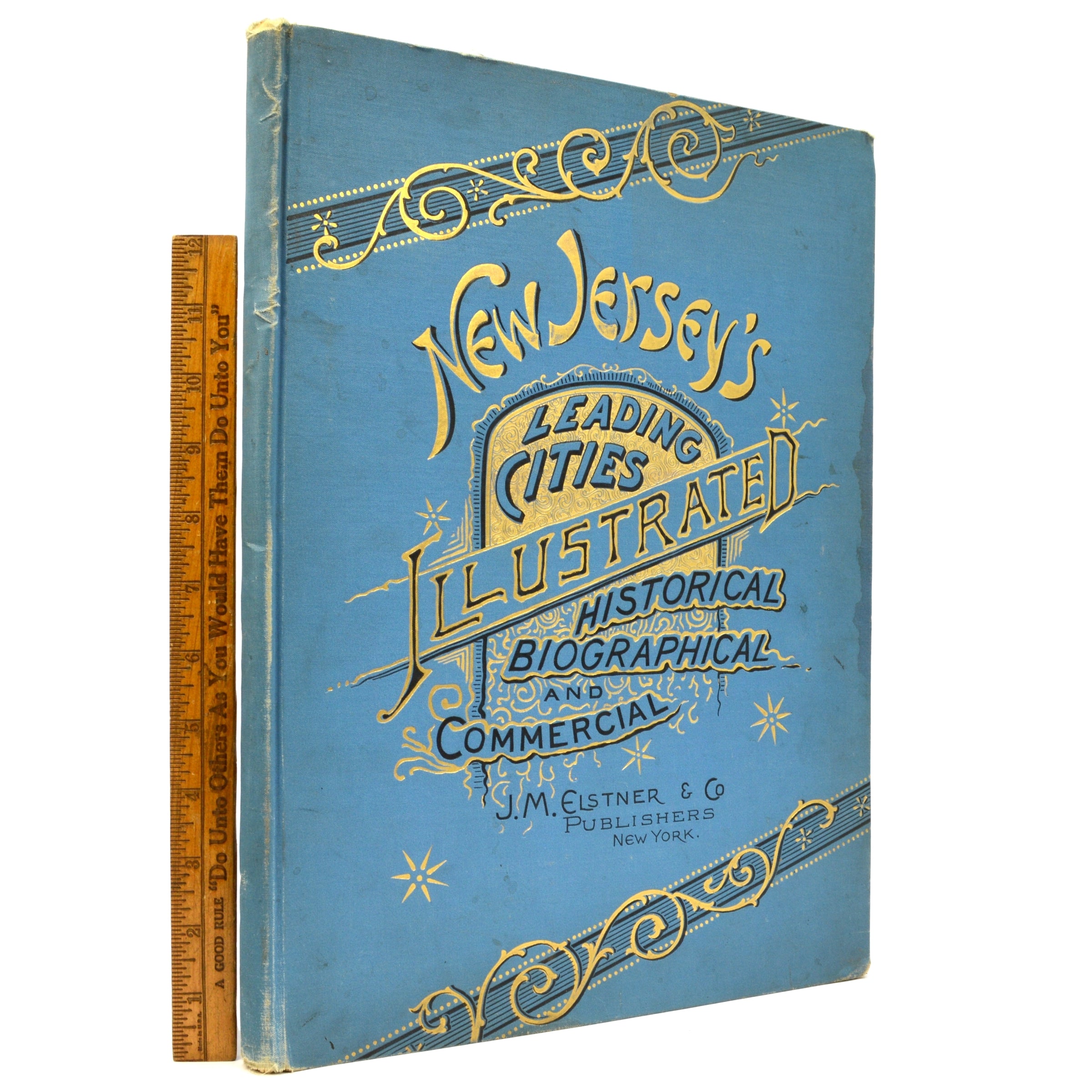 Antique Hardcover Book - NEW JERSEY'S LEADING CITIES ILLUSTRATED by Elstner & Co (1889) | Vintage Collectible, Historical Reference, Home Decor | Perfect for Book Collectors, History Enthusiasts & Antique Decor
