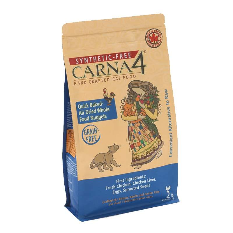 Carna4 Cat Food - Chicken Formula Grain-Free Dry Cat Food for Adult Cats | High Protein, Natural Ingredients | Perfect for Indoor & Outdoor Cats