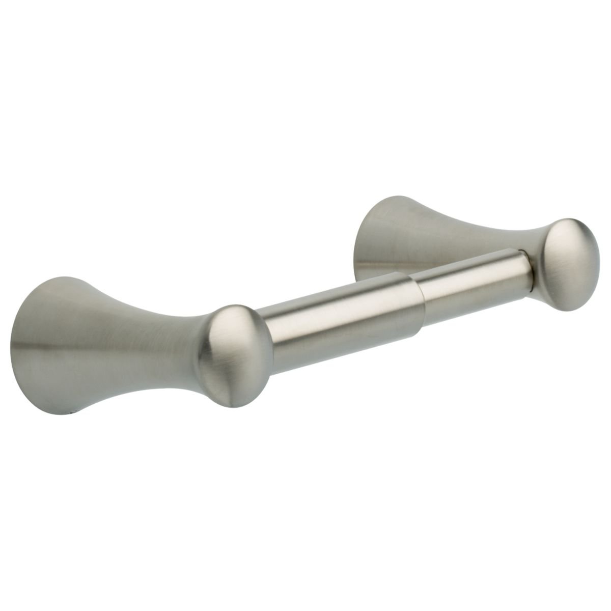 Franklin Brass Somerset 1-Pack Satin Nickel Toilet Paper Holder - Spring-Loaded Wall Mount Bathroom Tissue Roll Holder for Home & Office - Durable Bathroom Storage Accessory for Modern & Traditional Decor