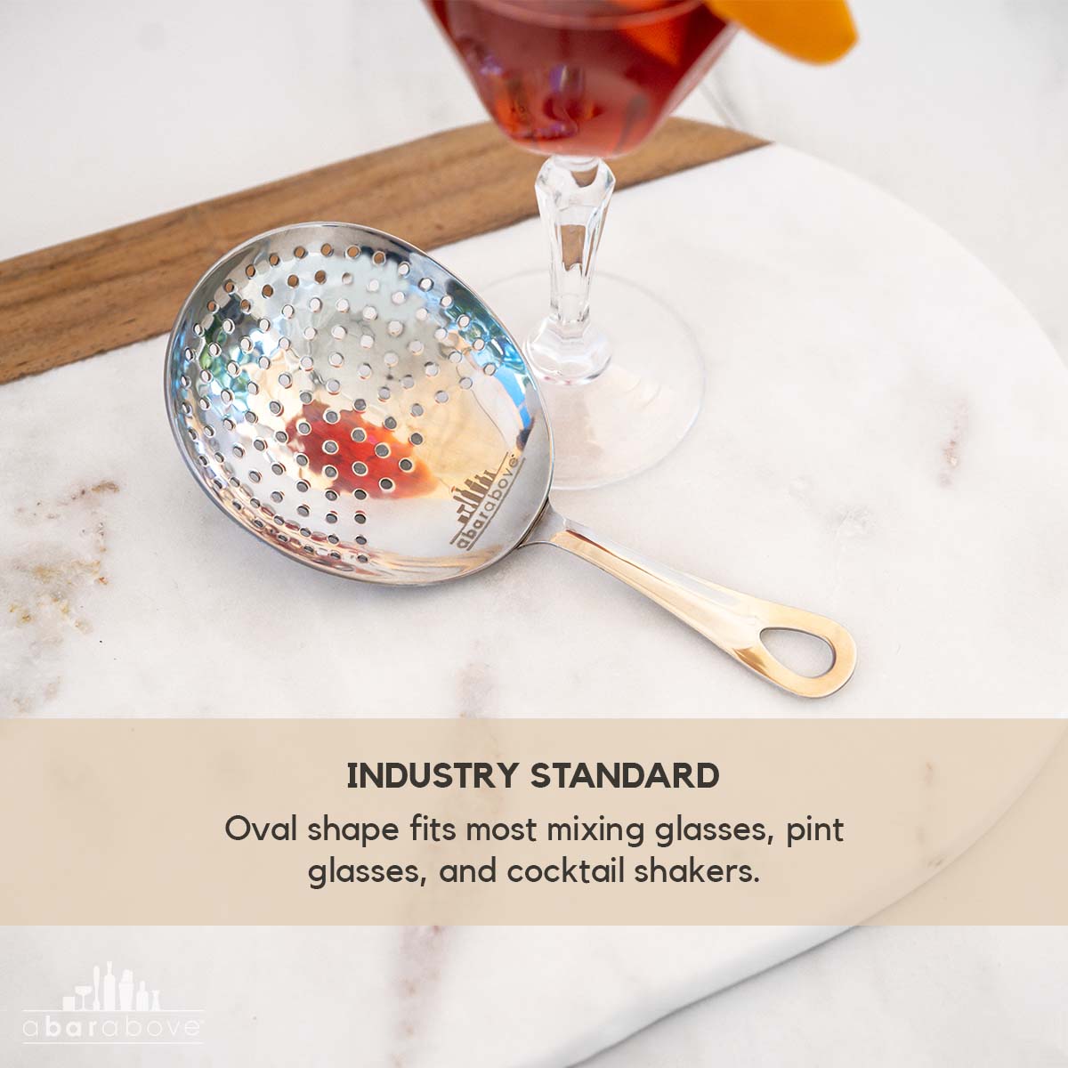 Vintage Copper Julep Strainer - Premium Cocktail Bar Tool for Mint Julep & Classic Cocktails - Perfect for Home Bars, Mixology & Bourbon Drink Enthusiasts