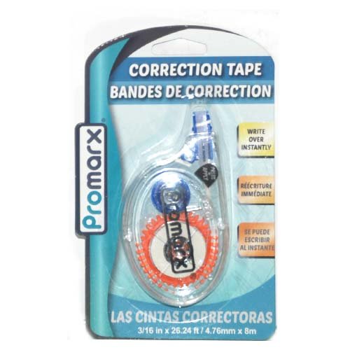 12-Pack White Correction Tape with Blister Card - Quick & Easy Error Correction for Office, School & Home Use