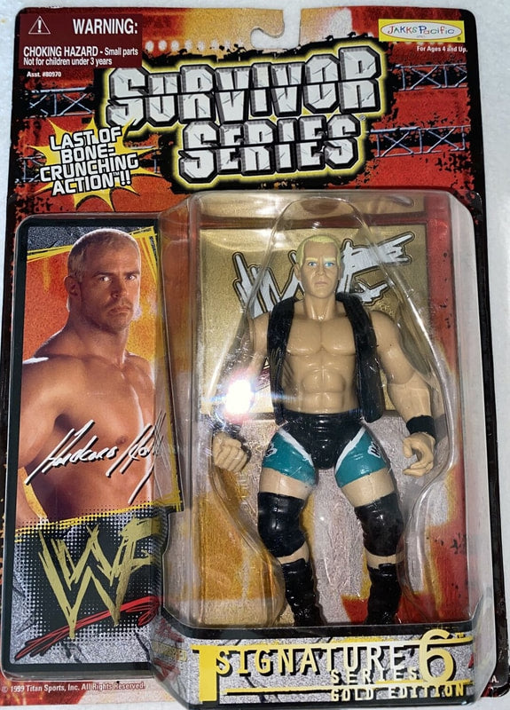 1999 WWF Jakks Pacific Signature Series 6 Gold Edition Hardcore Holly Action Figure - Collectible Wrestling Toy for Fans & Display - Perfect for WWE Memorabilia Collections & Play Battles