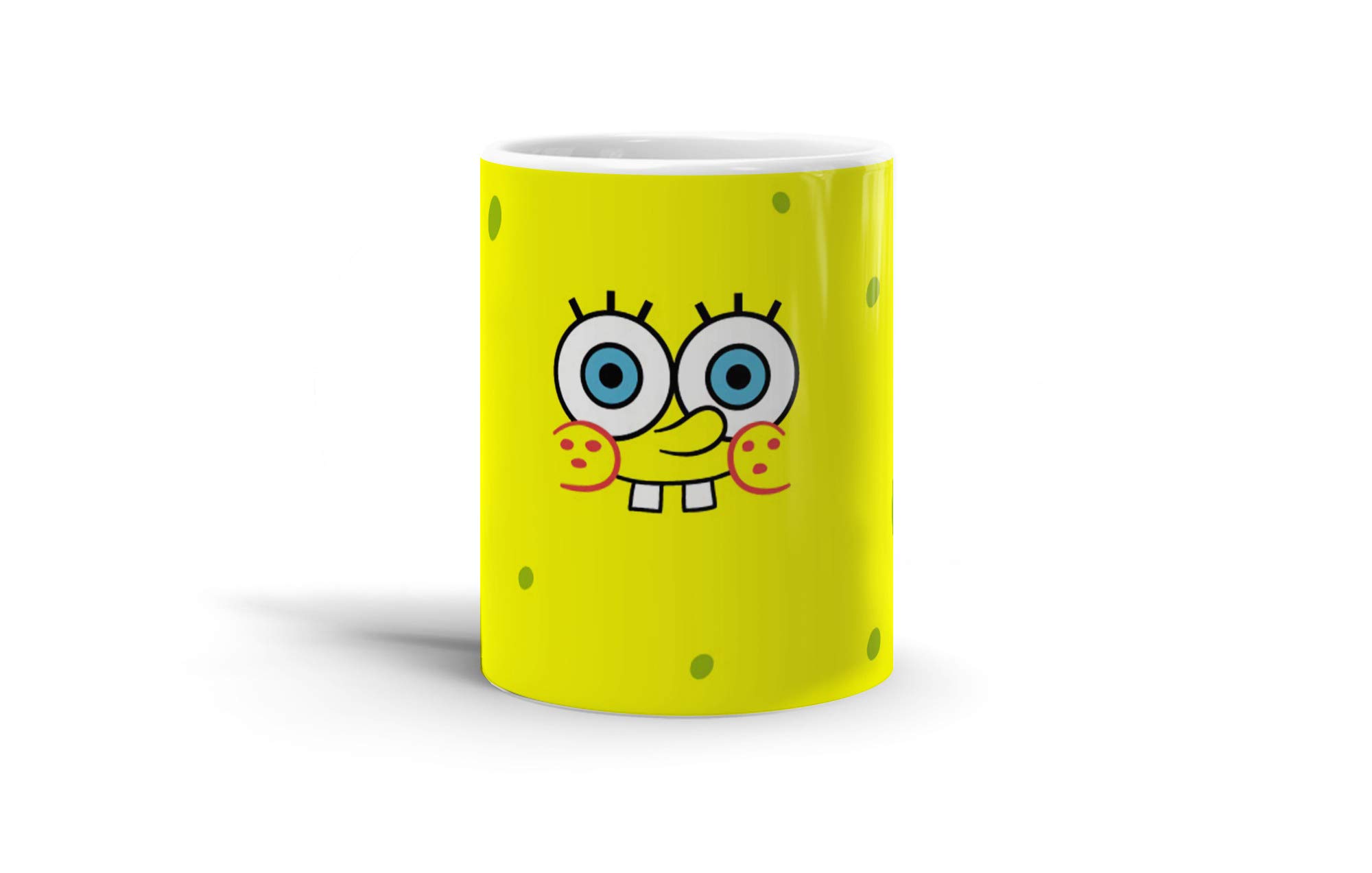 Spongebob SquarePants 11 Oz Ceramic Coffee Mug - Funny Cartoon Character Tea Cup for Office, Home & Gifts - BPA Free Dishwasher Safe