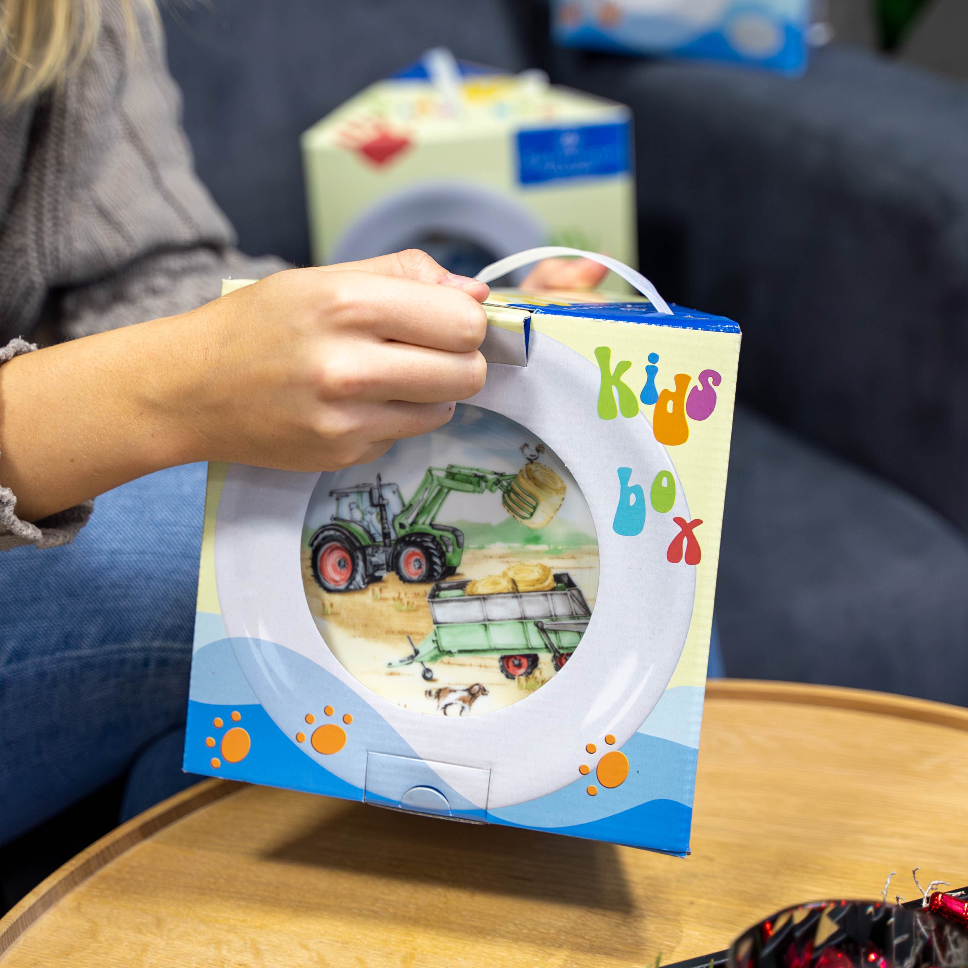 Kids Farm Animal Magnetic Porcelain Dinnerware Set - Fun & Durable Tableware for Children's Meals, Parties & Playtime