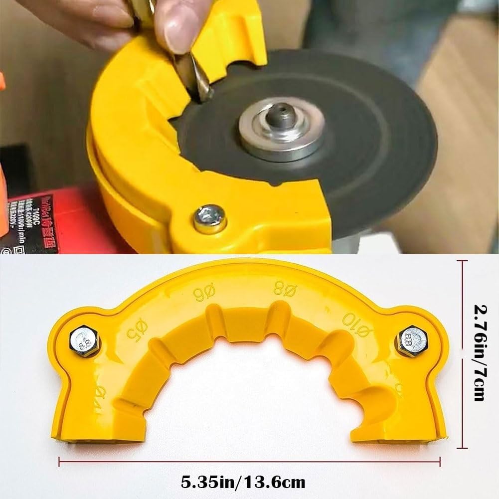 2025 New Drill Bit Sharpener & Grinding Attachment - Multi-Specification Sharpener for All Drill Bits - Giant Blade Angle Grinder - Perfect for Home Workshops, Metalworking & DIY Projects