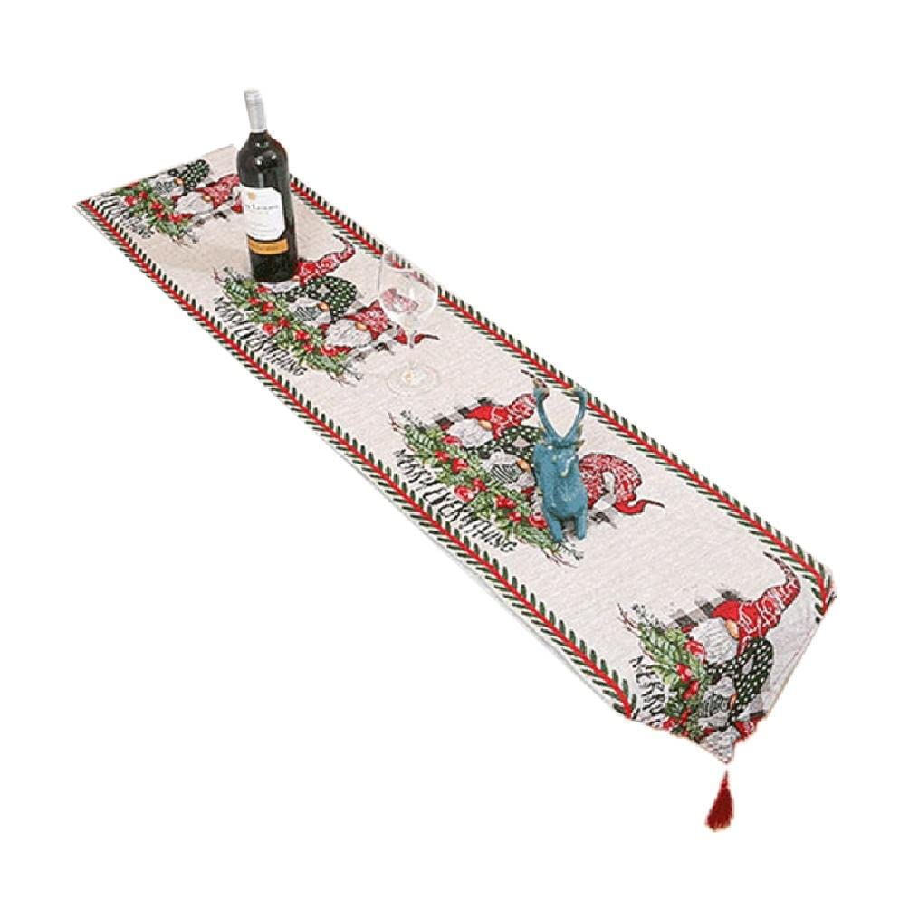 Festive Christmas Table Runner - Colorful Holiday Tablecloth Decor for Christmas Party, Dining Table, and Home Decor | Perfect for Holiday Gatherings, Dinner Parties, and Seasonal Celebrations
