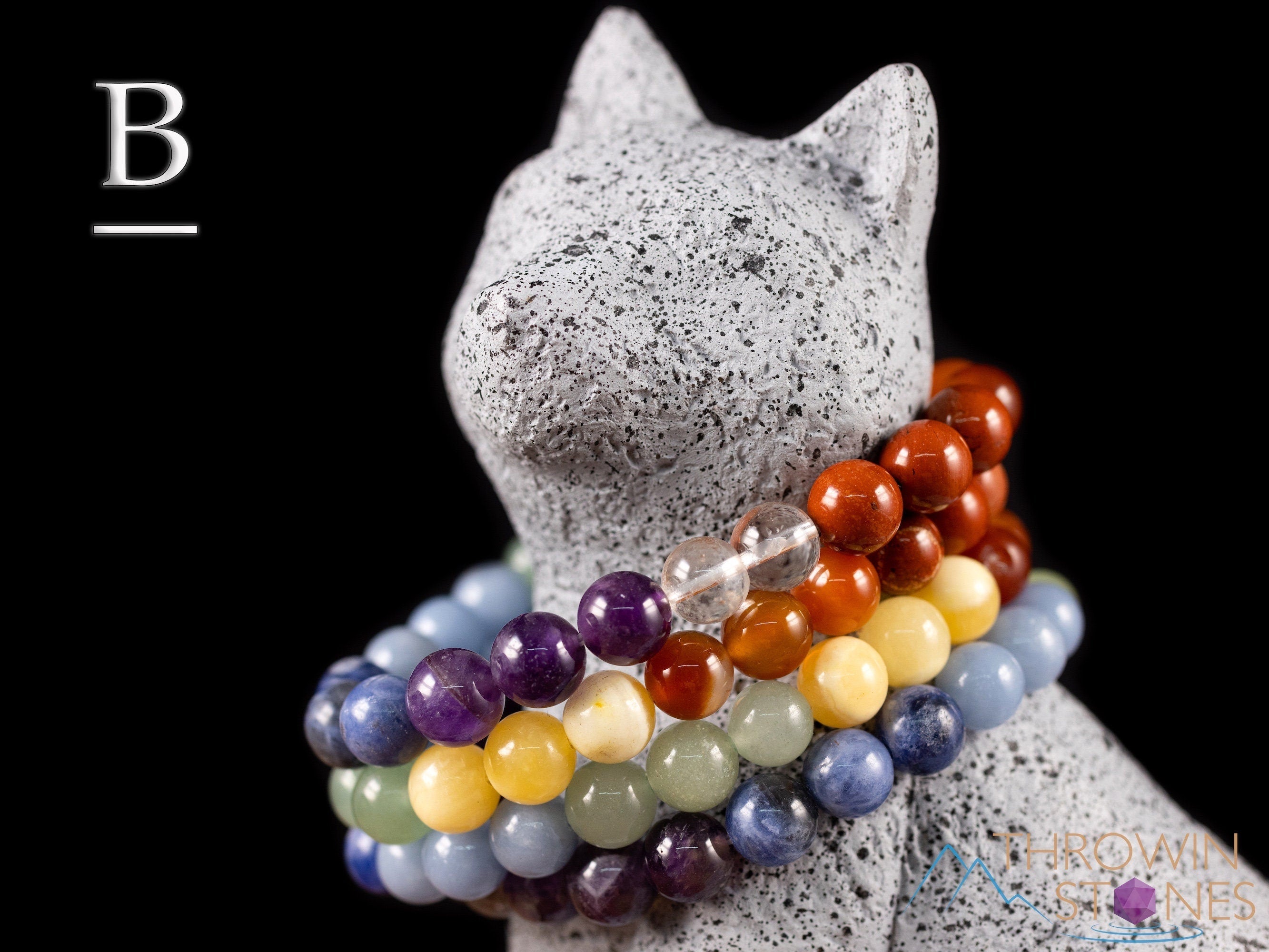 Chakra Healing Crystal Bracelet - Handmade Round Bead Bracelet with Natural Stones for Energy Balance & Spiritual Wellness | Yoga, Meditation & Everyday Wear