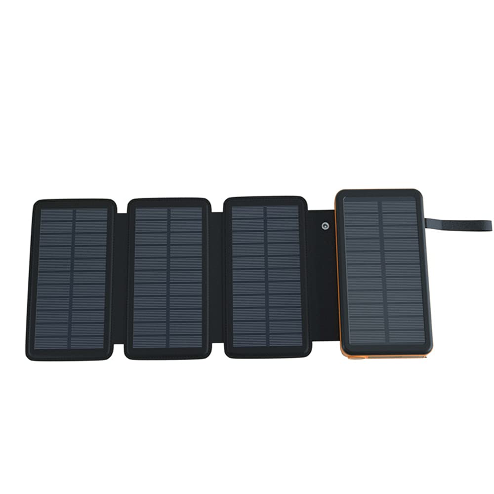 18W Fast Charging Solar Power Bank with Qi Wireless & USB-C - 20,000mAh Portable Charger with Flashlight & Solar Panel - Perfect for Camping, Hiking, and Emergency Power Outages