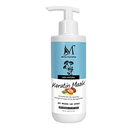 Premium Keratin Hair Mask with Argan Oil – Deep Conditioning Treatment for Dry, Damaged Hair – 300ml – Salon-Quality Hair Care for Smooth, Shiny Locks – Perfect for Home Use & Professional Styling