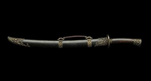 Premium Handmade Qingdao Kung Fu Broadsword - High Carbon Folded Steel Blade, Razor Sharp Edge - Perfect for Martial Arts Training, Collecting & Display