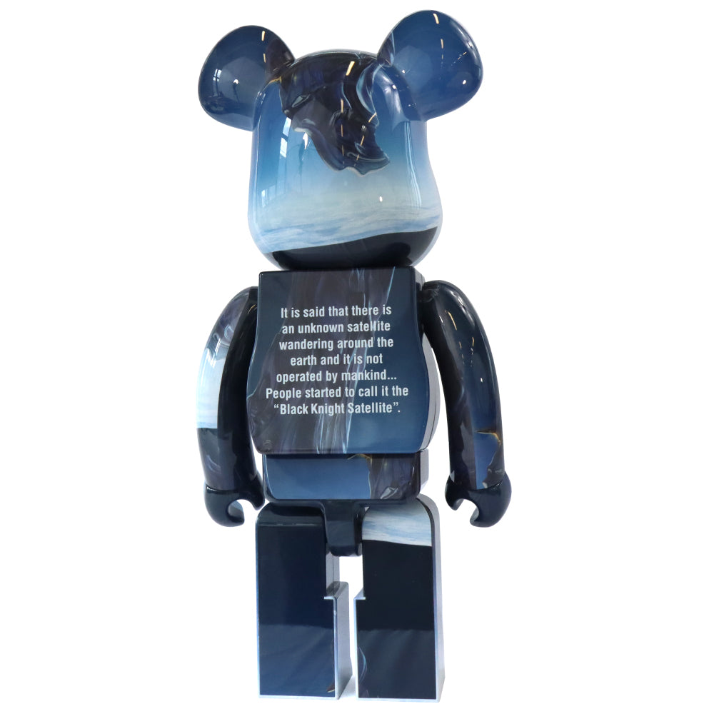 1000% Bearbrick Black Knight Satellite Collectible Figure - Limited Edition Vinyl Art Toy for Display & Collection - Perfect for Home Decor, Office Display, and Gift Giving