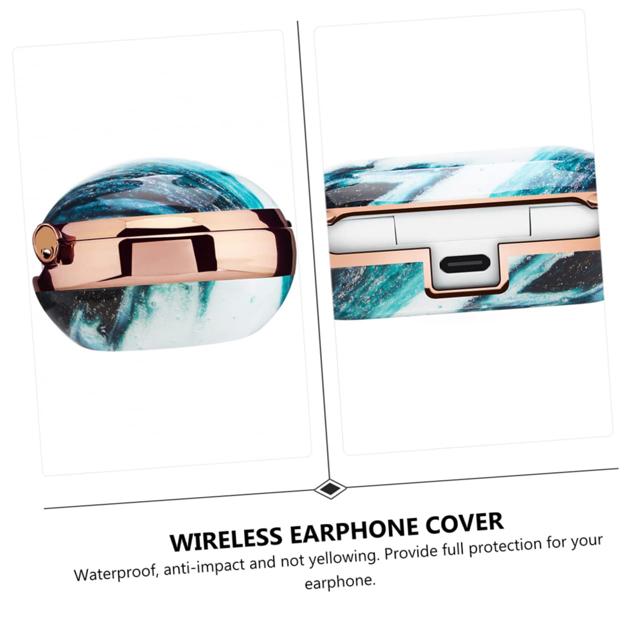 HEMOTON 2-Pack Glossy Headphone Case - Protective Cover for Earbuds & Earphones | Durable Organizer for Travel, Gym, and Daily Use